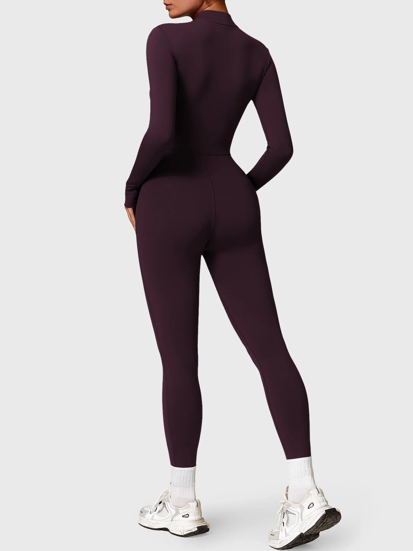YGLEO Belle Fleece Long Sleeve Zipper Jumpsuit