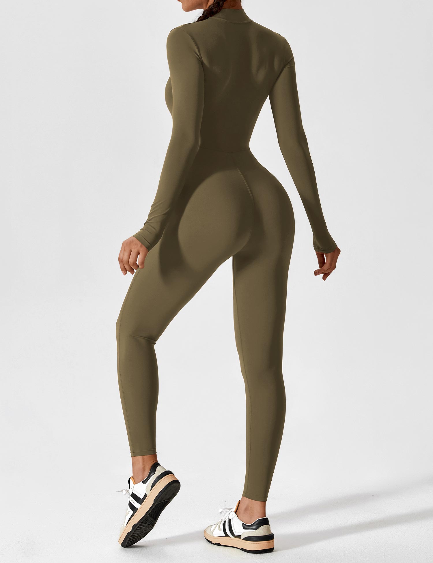 YGLEO Long Sleeve | Short Sleeve Zipper Jumpsuit