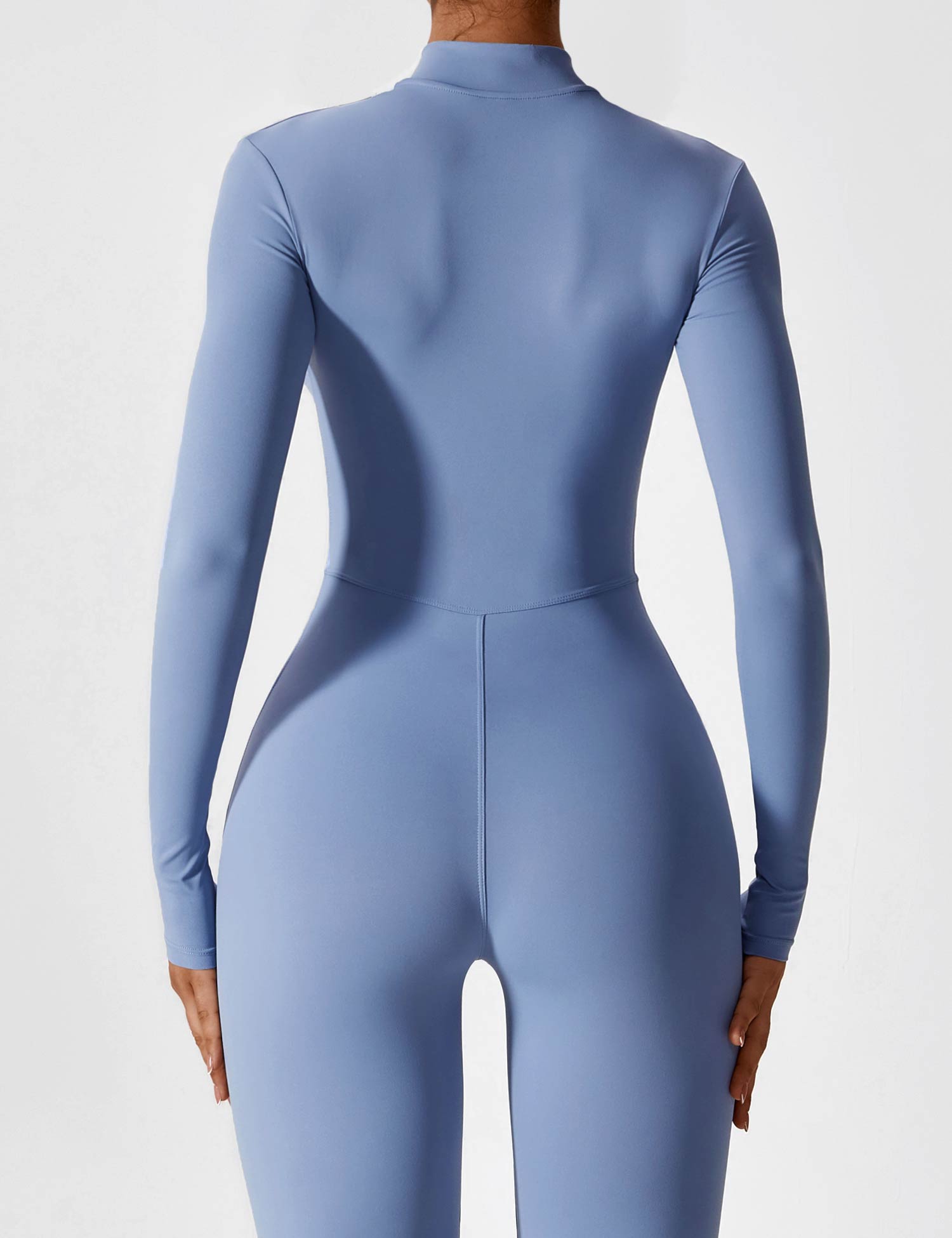 YGLEO Long Sleeve | Short Sleeve Zipper Jumpsuit