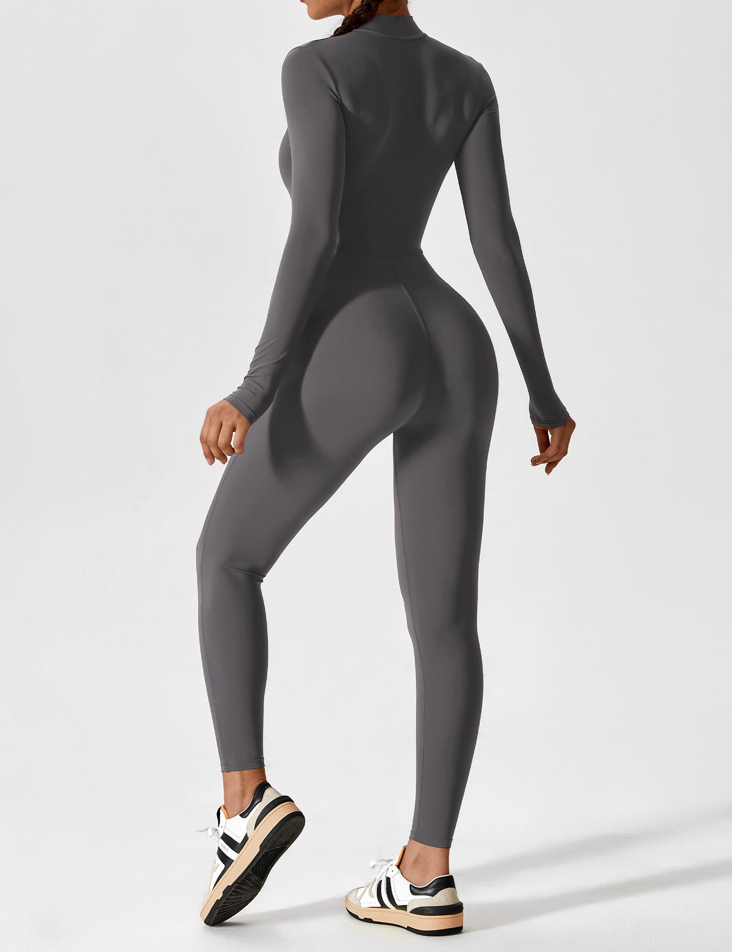 YGLEO Long Sleeve | Short Sleeve Zipper Jumpsuit