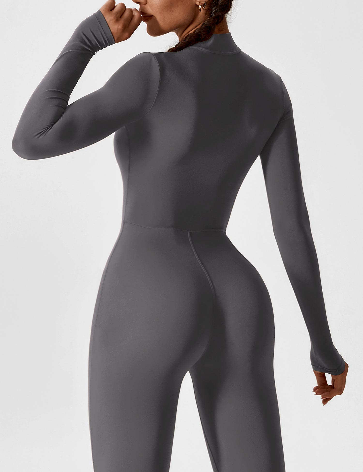 YGLEO Long Sleeve | Short Sleeve Zipper Jumpsuit