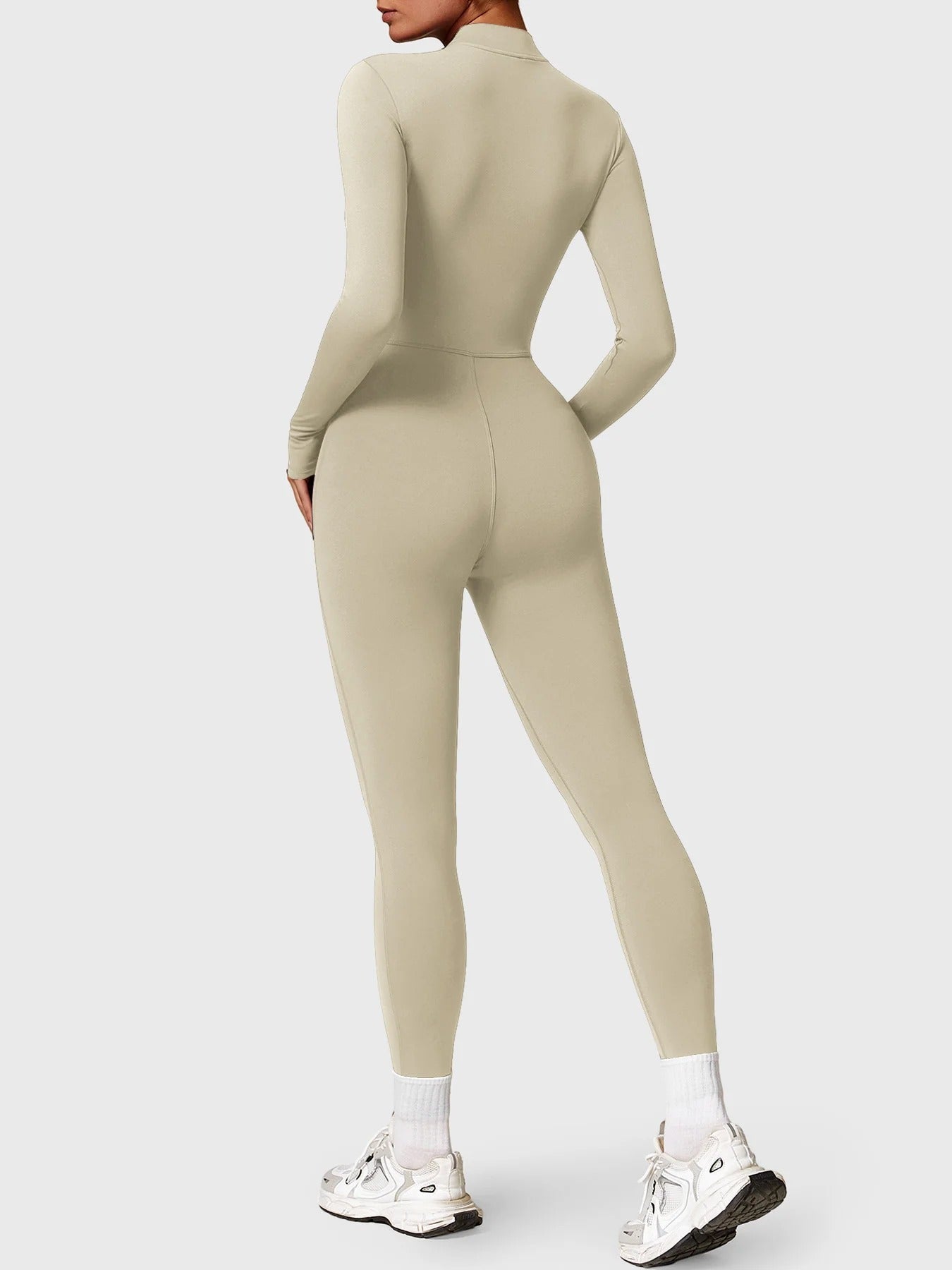 YGLEO Belle Fleece Long Sleeve Zipper Jumpsuit