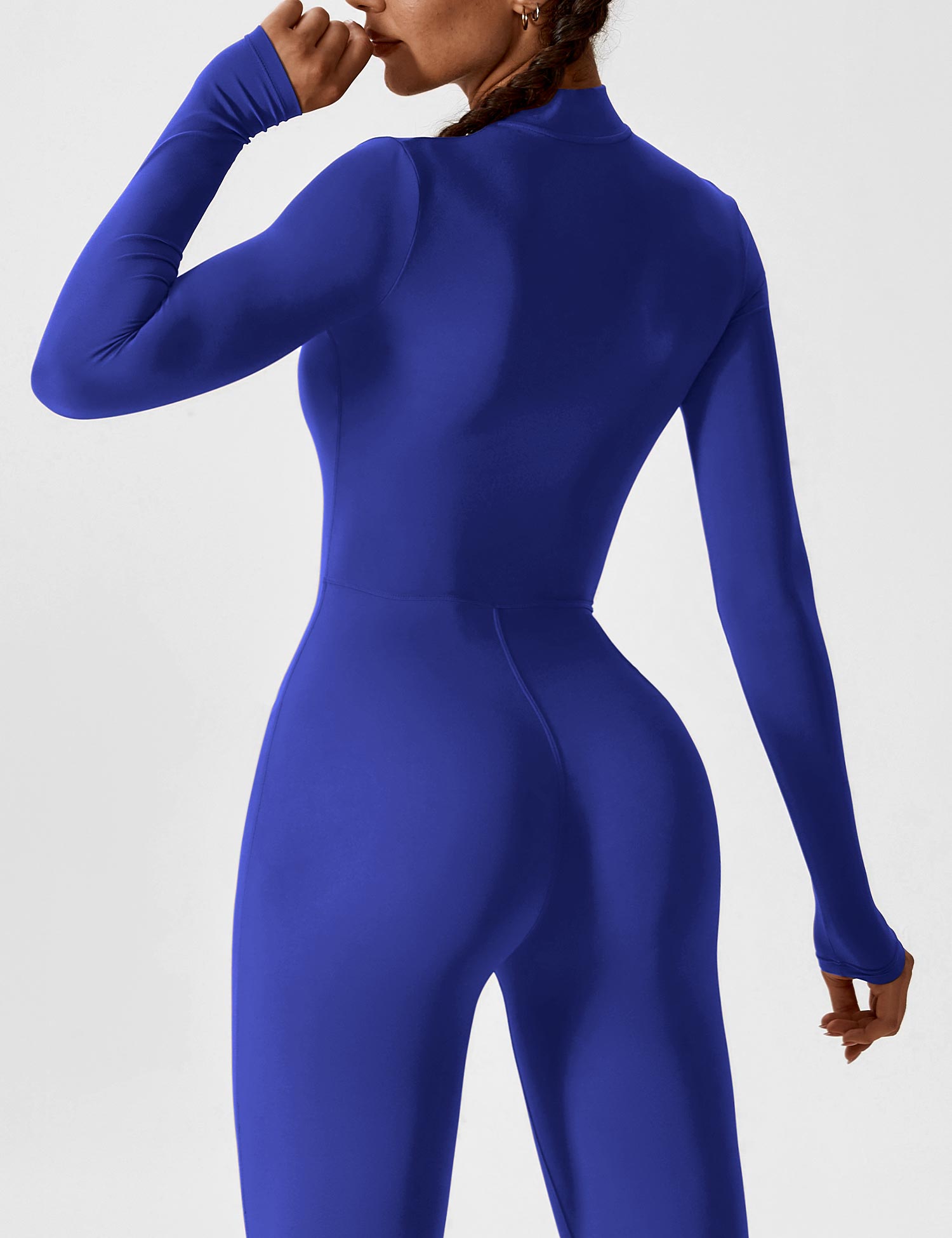 YGLEO Long Sleeve | Short Sleeve Zipper Jumpsuit