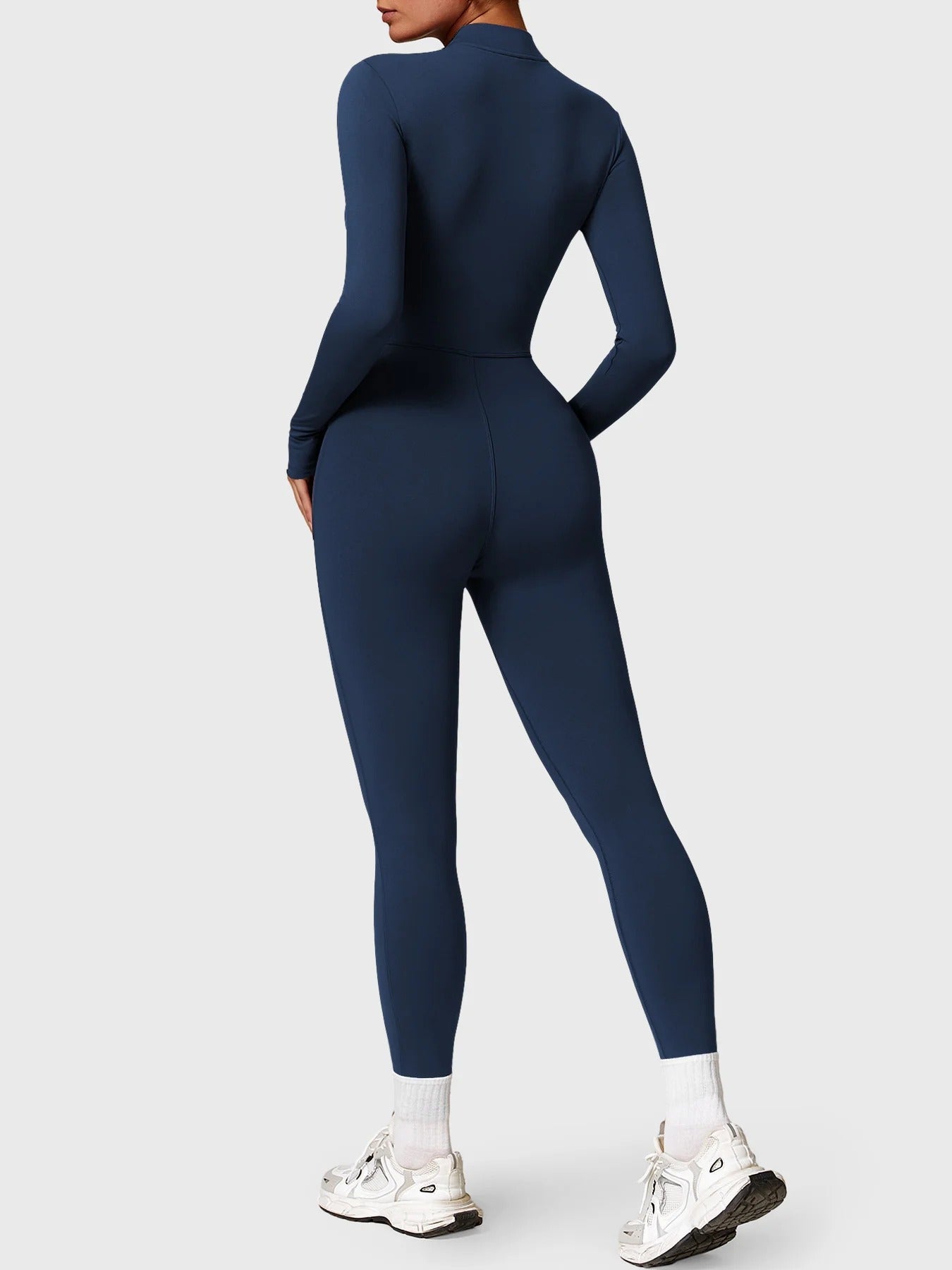 YGLEO Belle Fleece Long Sleeve Zipper Jumpsuit