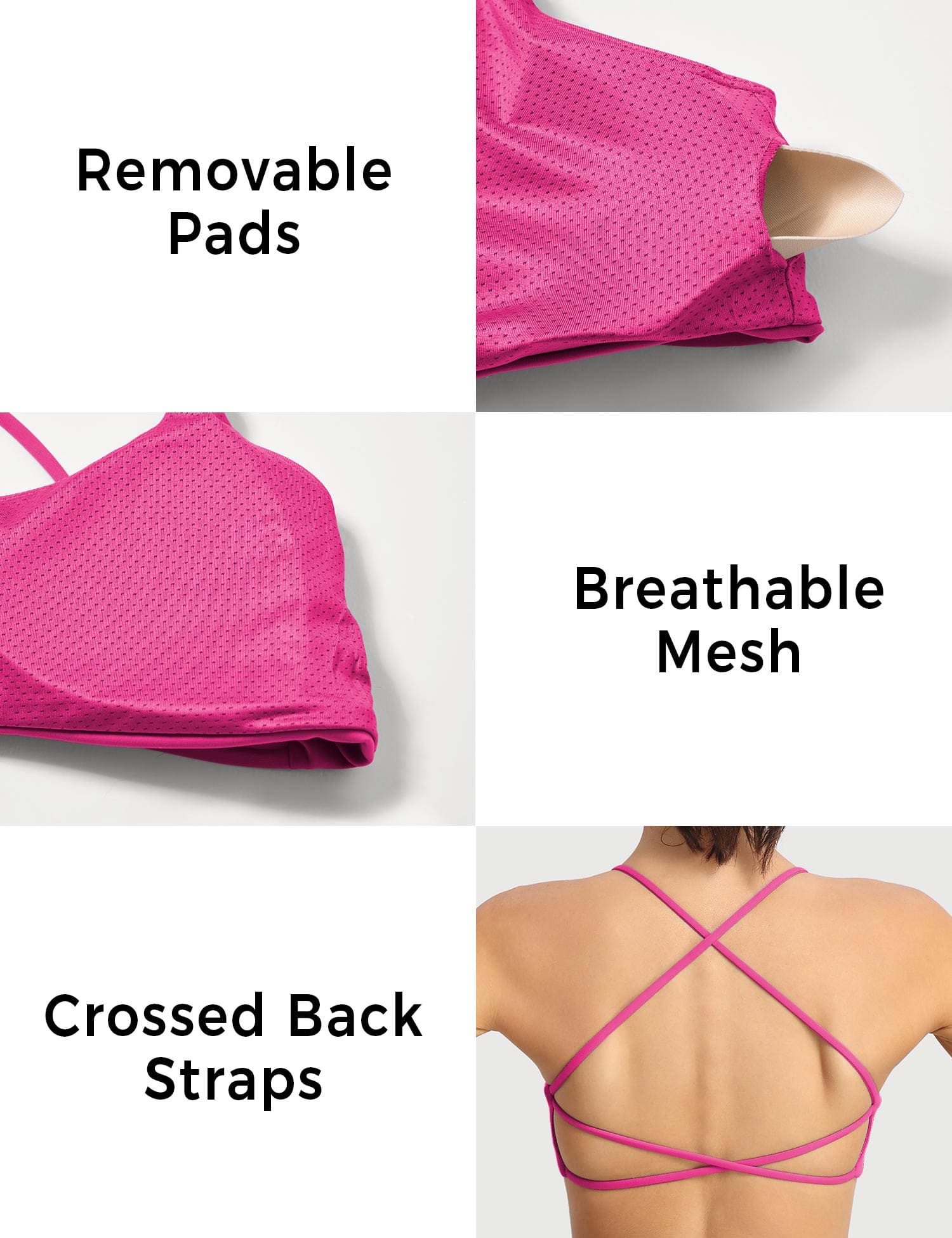 YGLEO Pearl Sports Bra