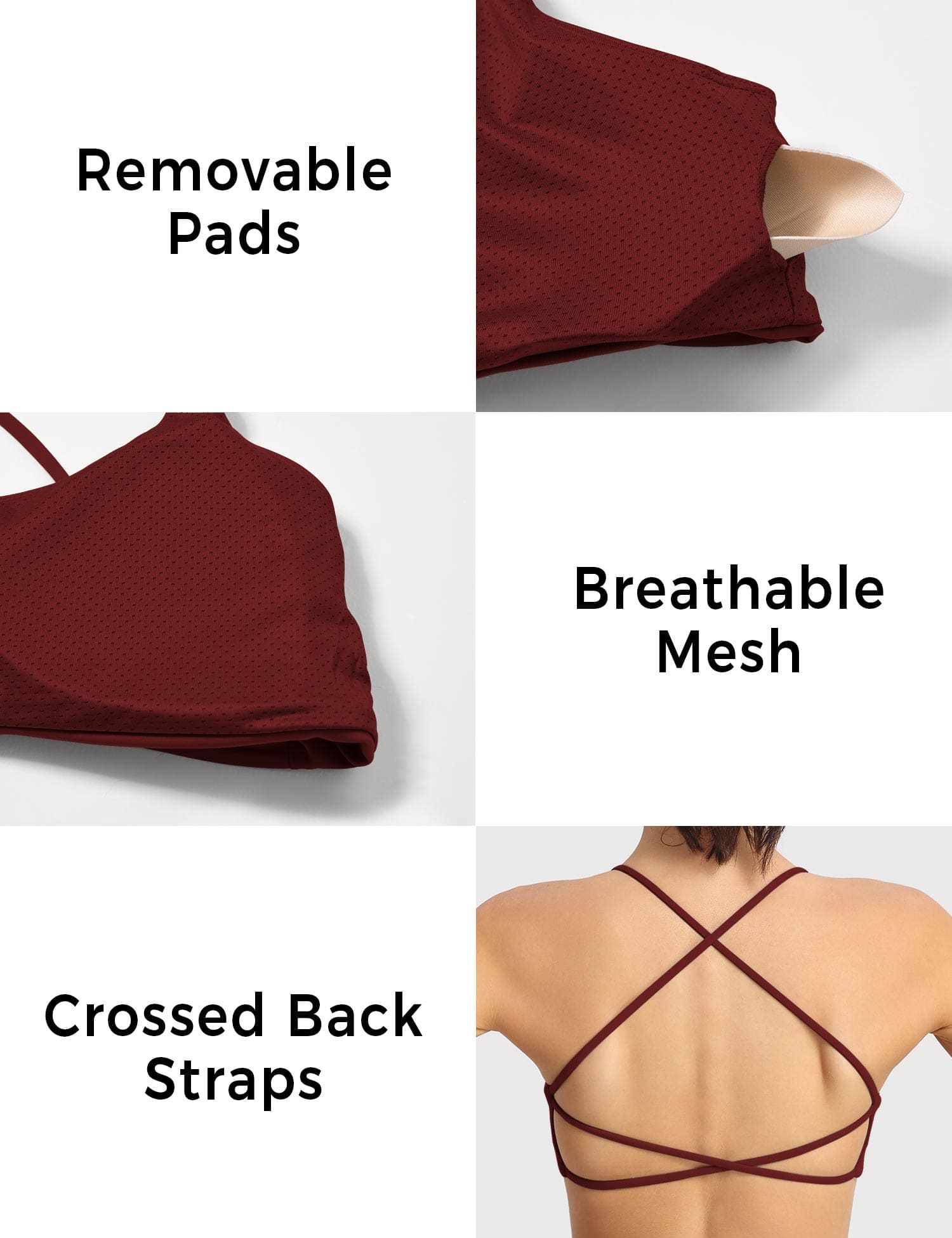 YGLEO Pearl Sports Bra