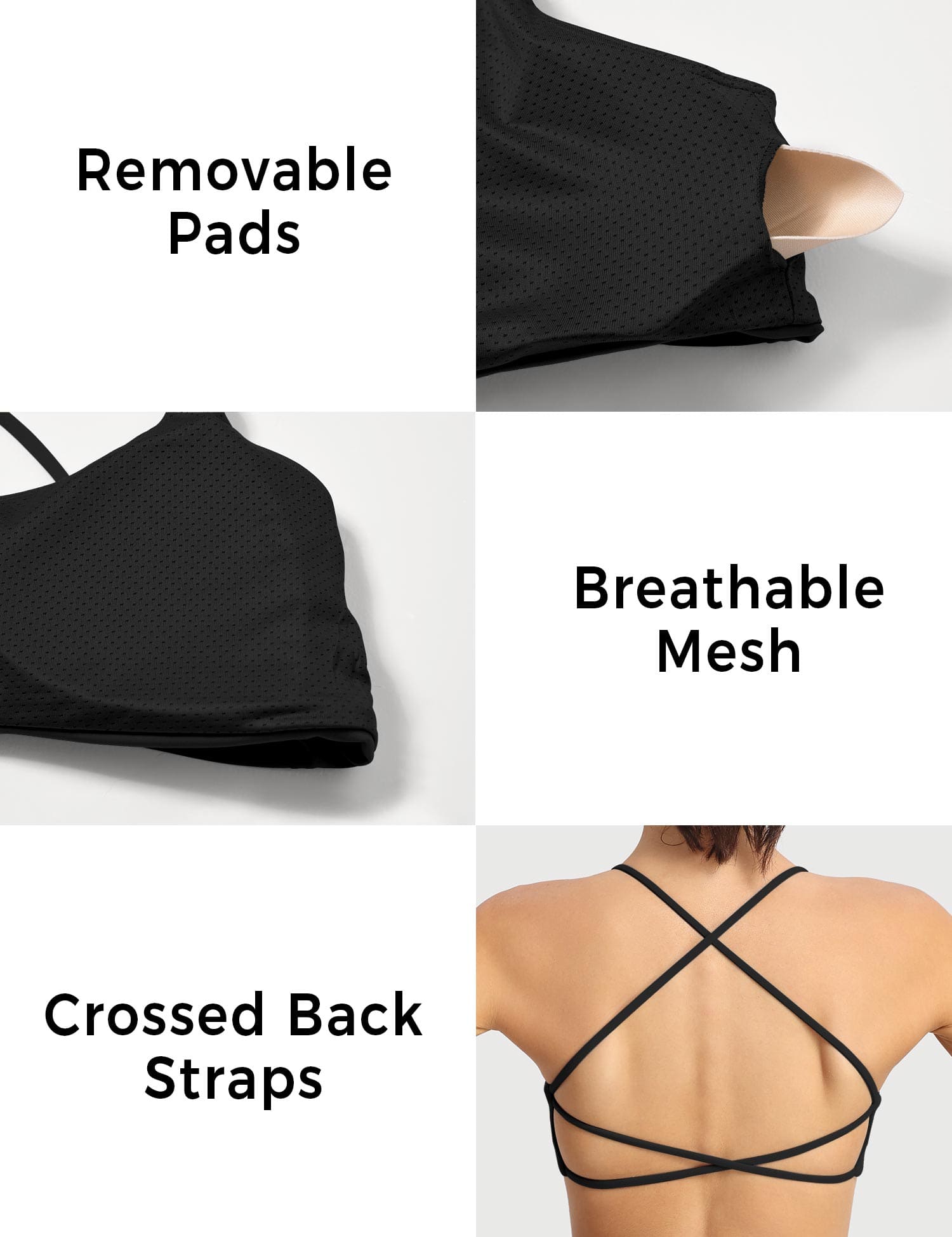 YGLEO Pearl Sports Bra