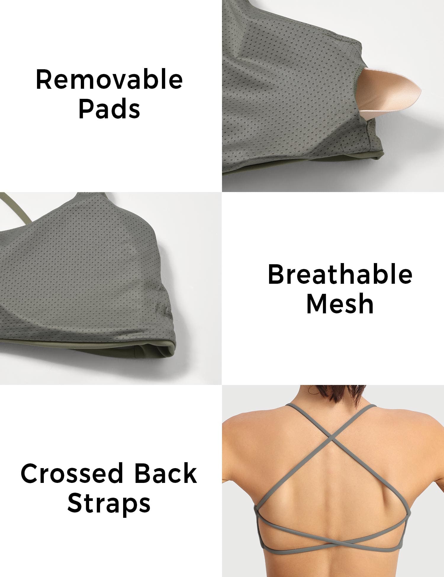 YGLEO Pearl Sports Bra