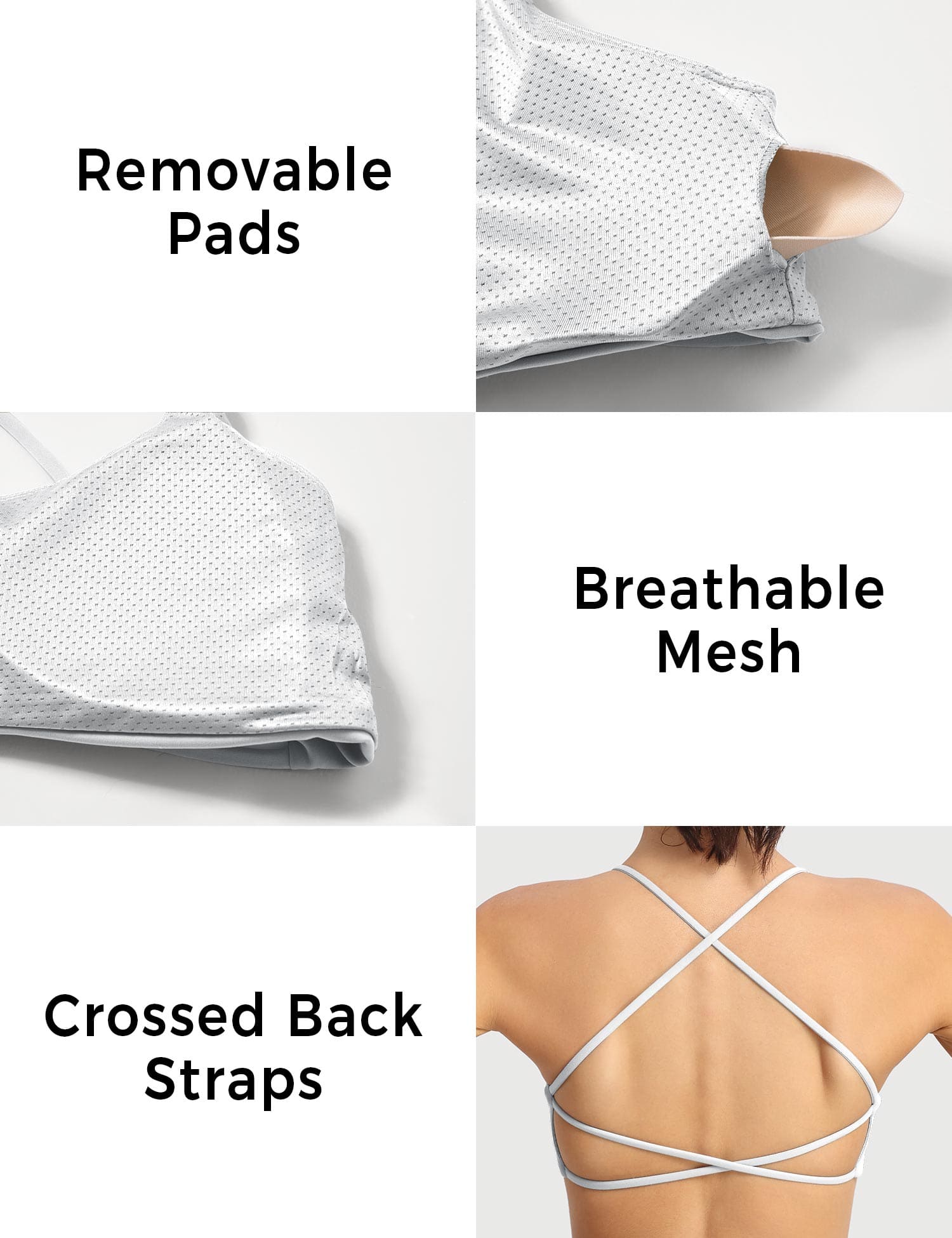 YGLEO Pearl Sports Bra