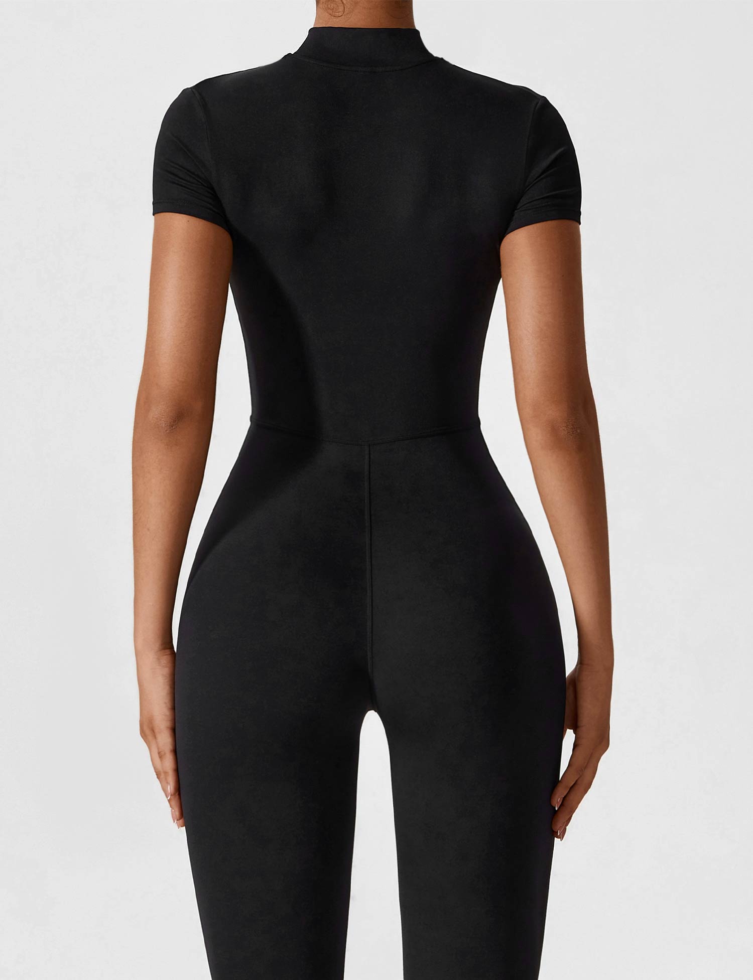 YGLEO Long Sleeve | Short Sleeve Zipper Jumpsuit