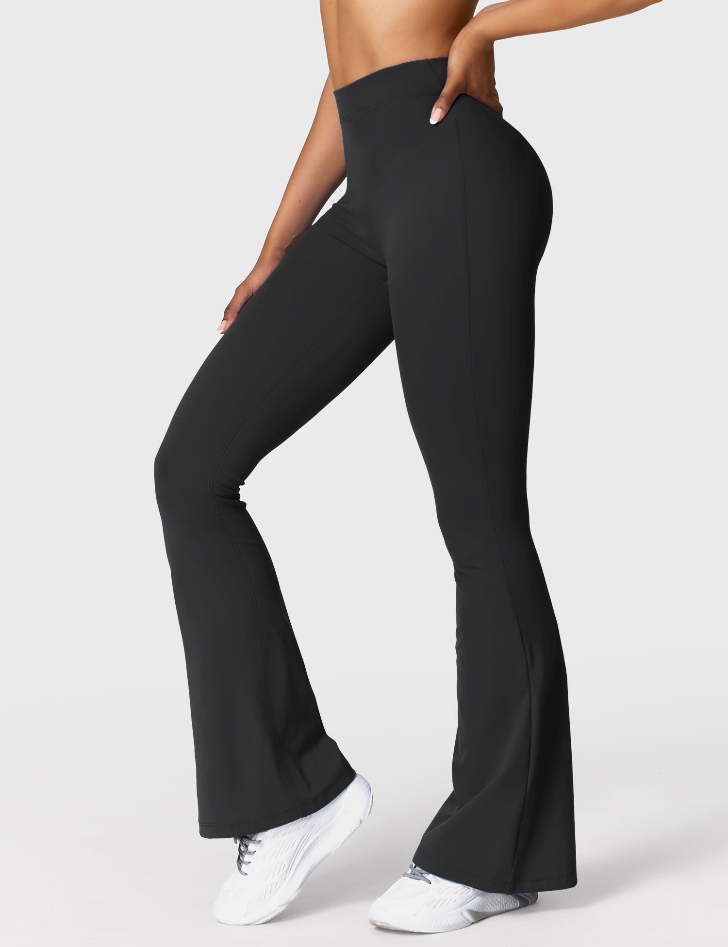 YGLEO Daze V-back Flare Leggings