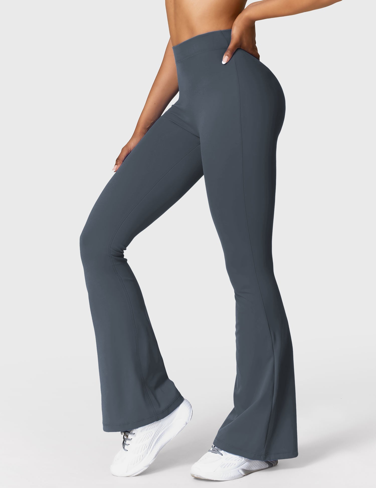 YGLEO Daze V-back Flare Leggings