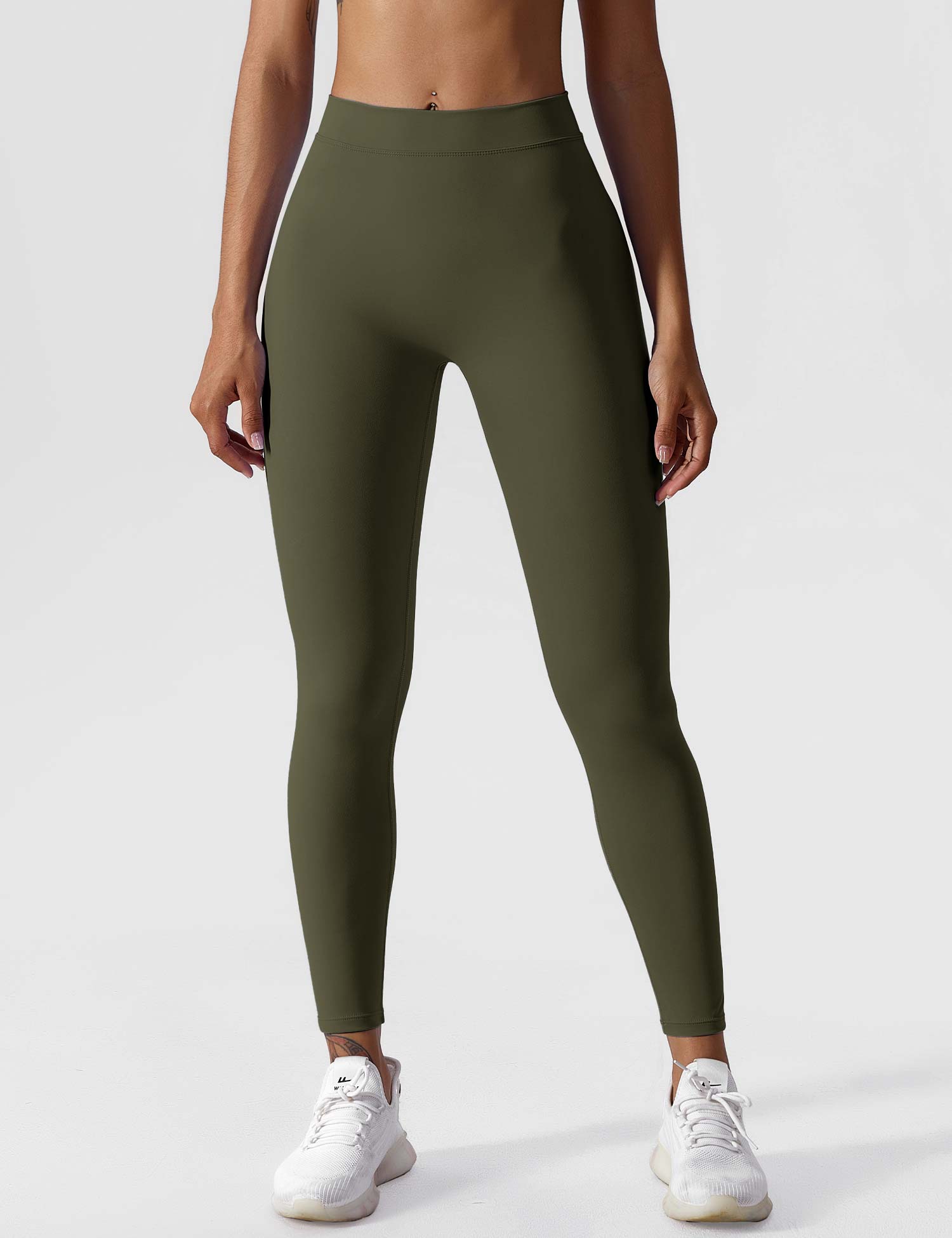 YGLEO V-back Ruched Leggings