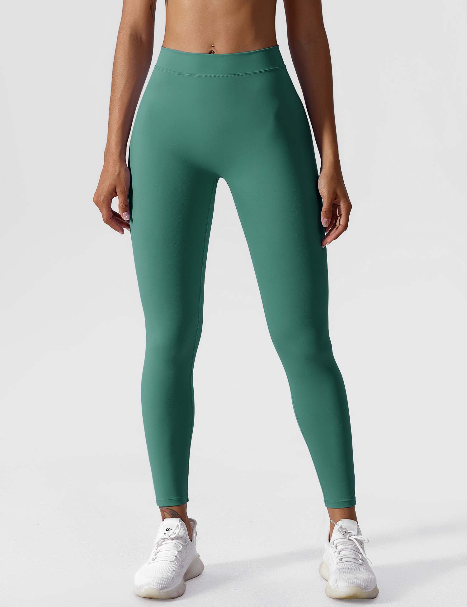 YGLEO V-back Ruched Leggings