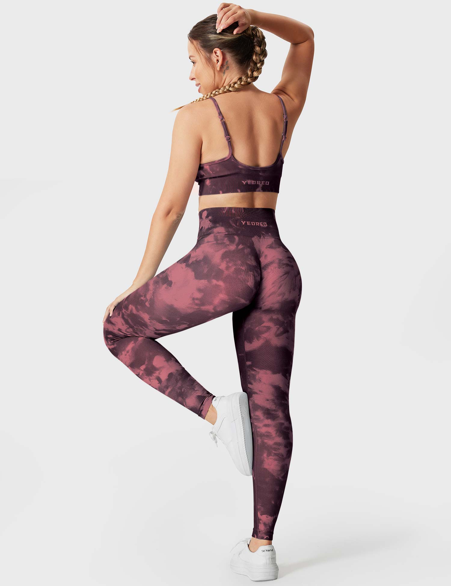 YGLEO Seamless Print Jada Leggings/ Shorts