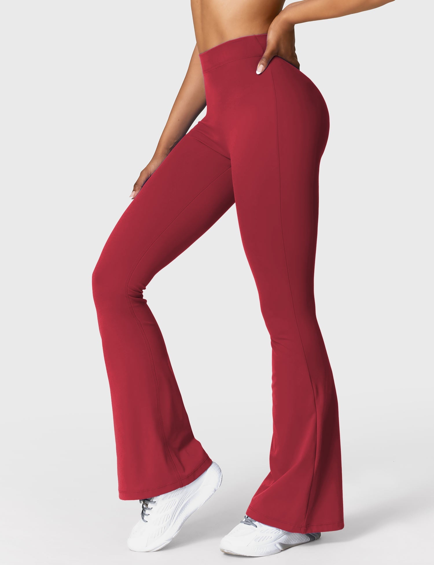 YGLEO Daze V-back Flare Leggings