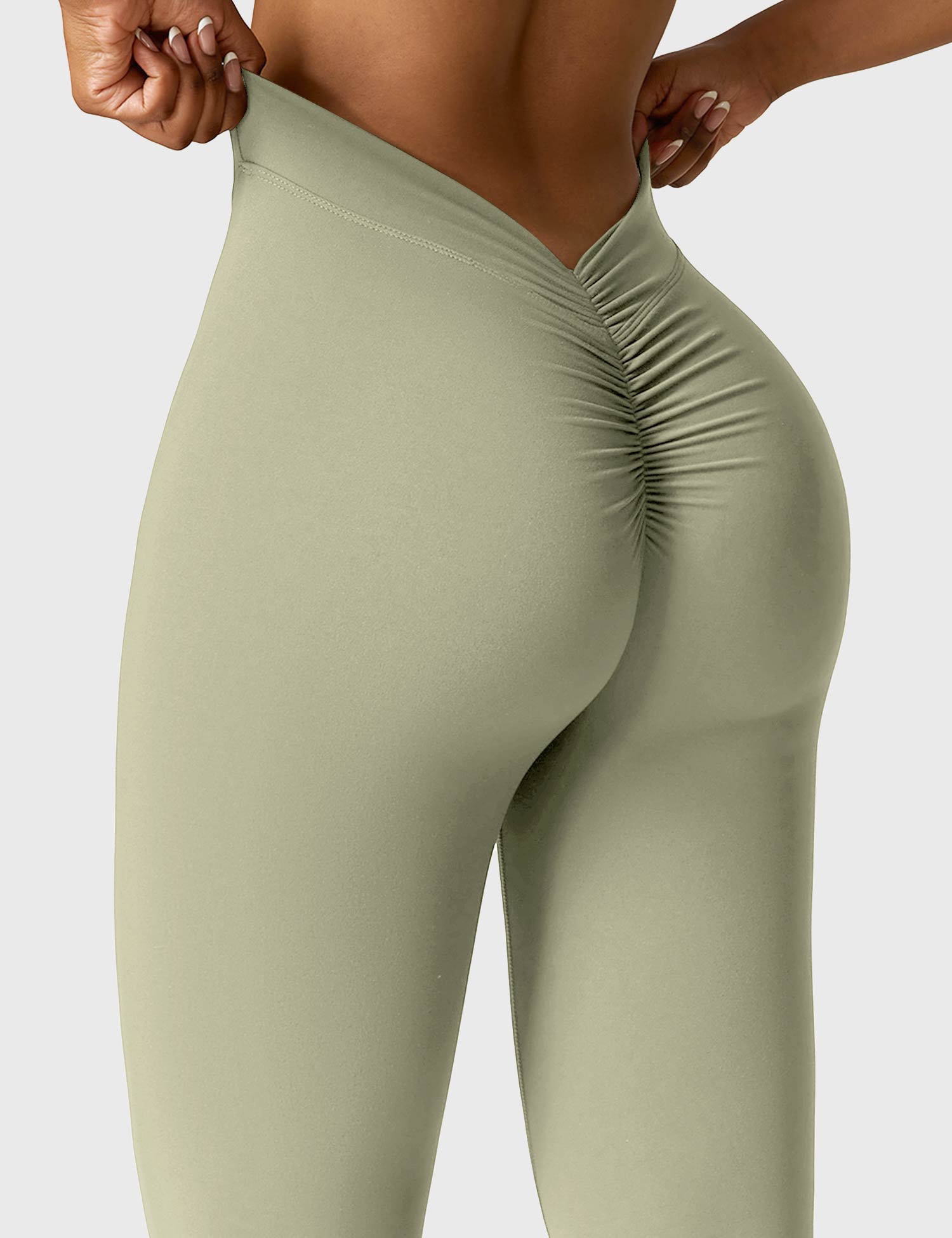 YGLEO Daze V-back Flare Leggings