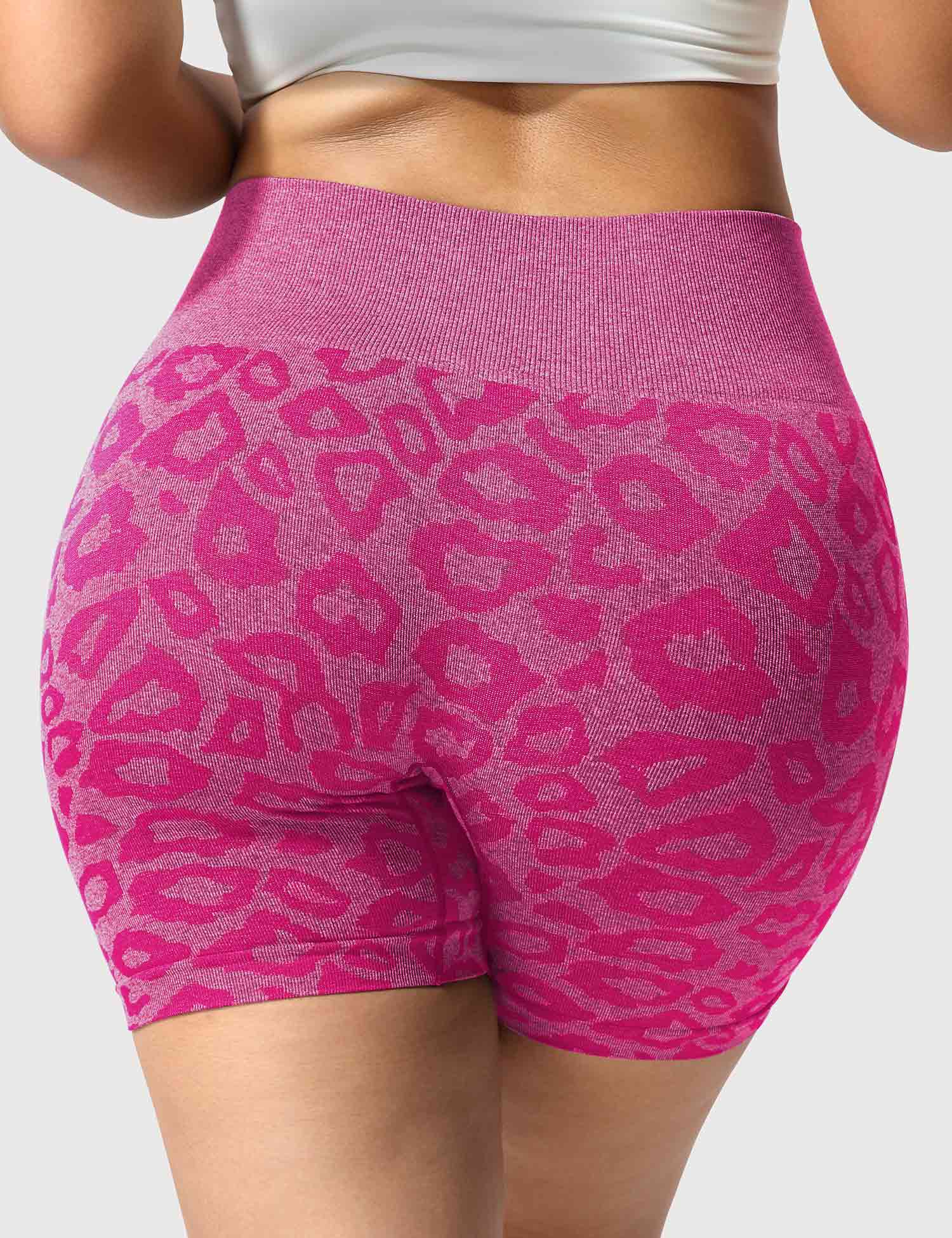 YGLEO Leopard Seamless Shorts