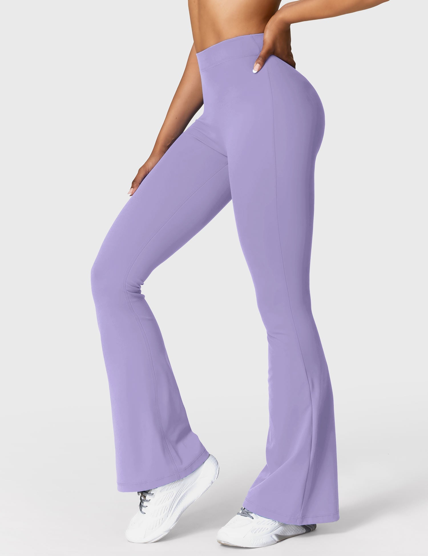 YGLEO Daze V-back Flare Leggings