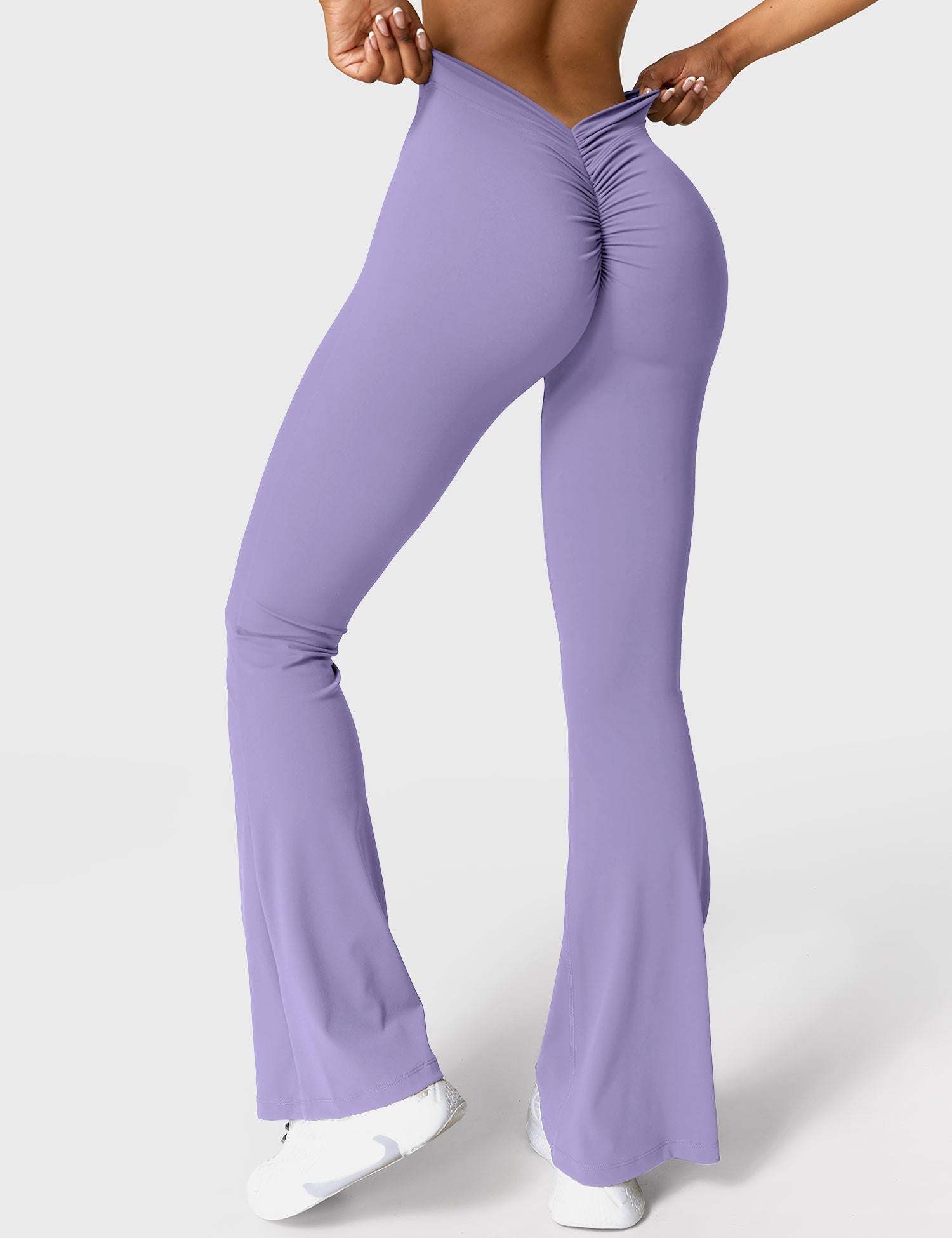 YGLEO Daze V-back Flare Leggings