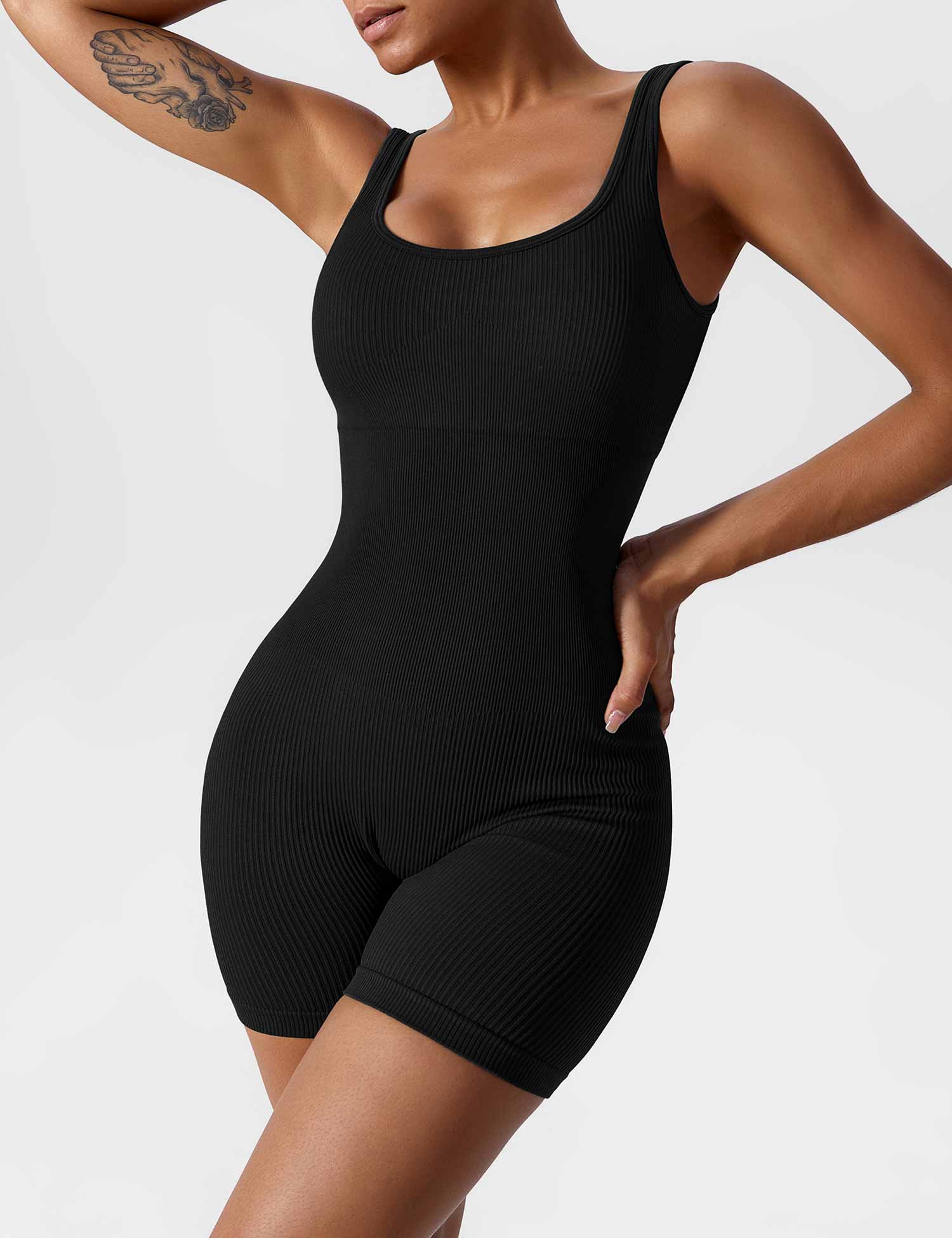 YGLEO U-Neck Seamless Romper
