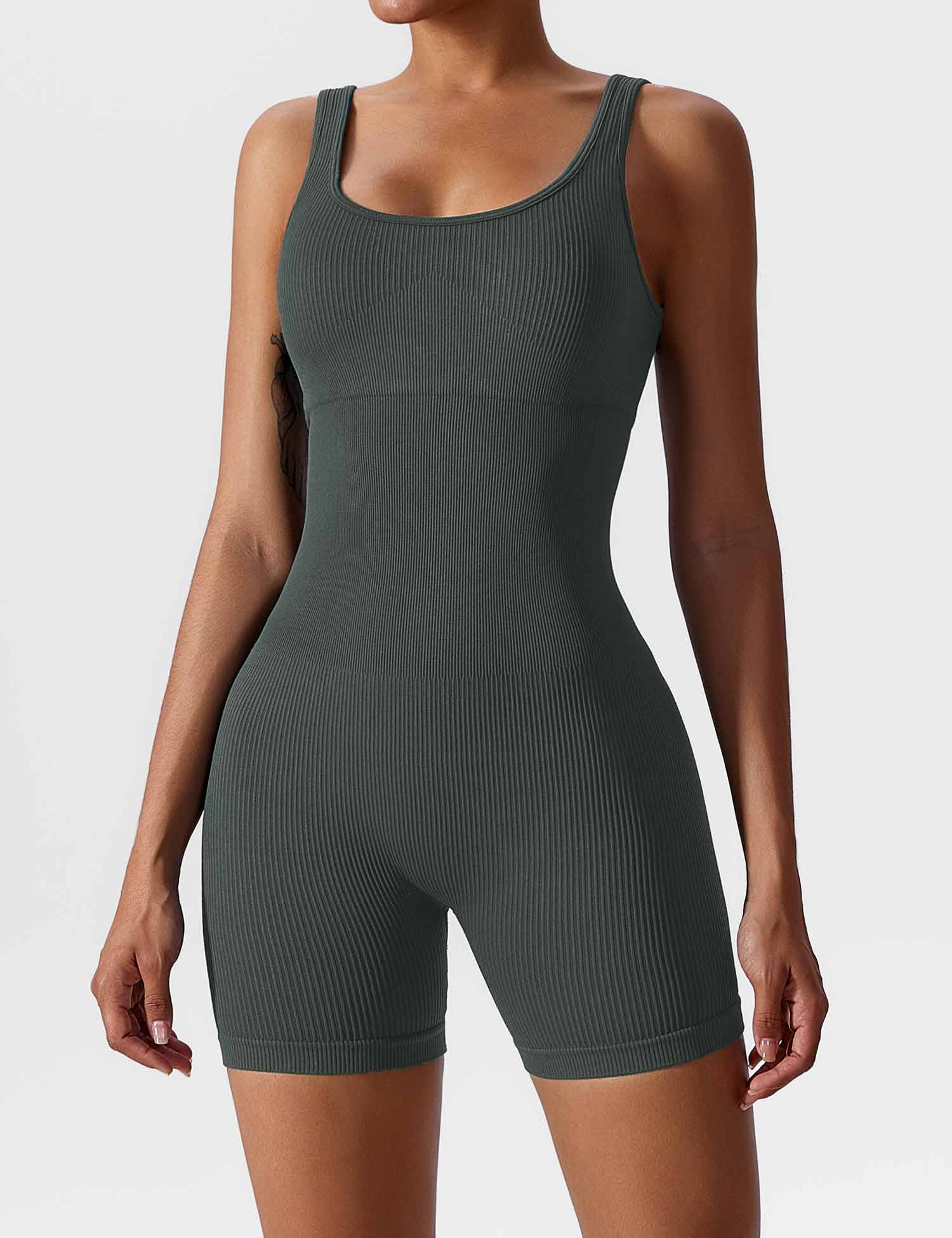 YGLEO U-Neck Seamless Romper