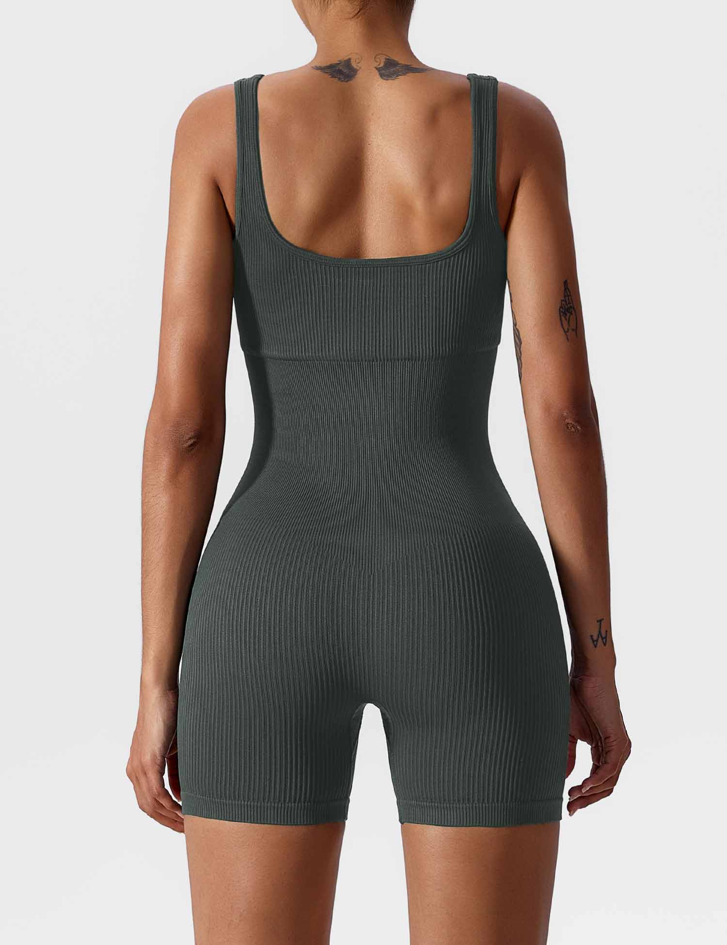 YGLEO U-Neck Seamless Romper