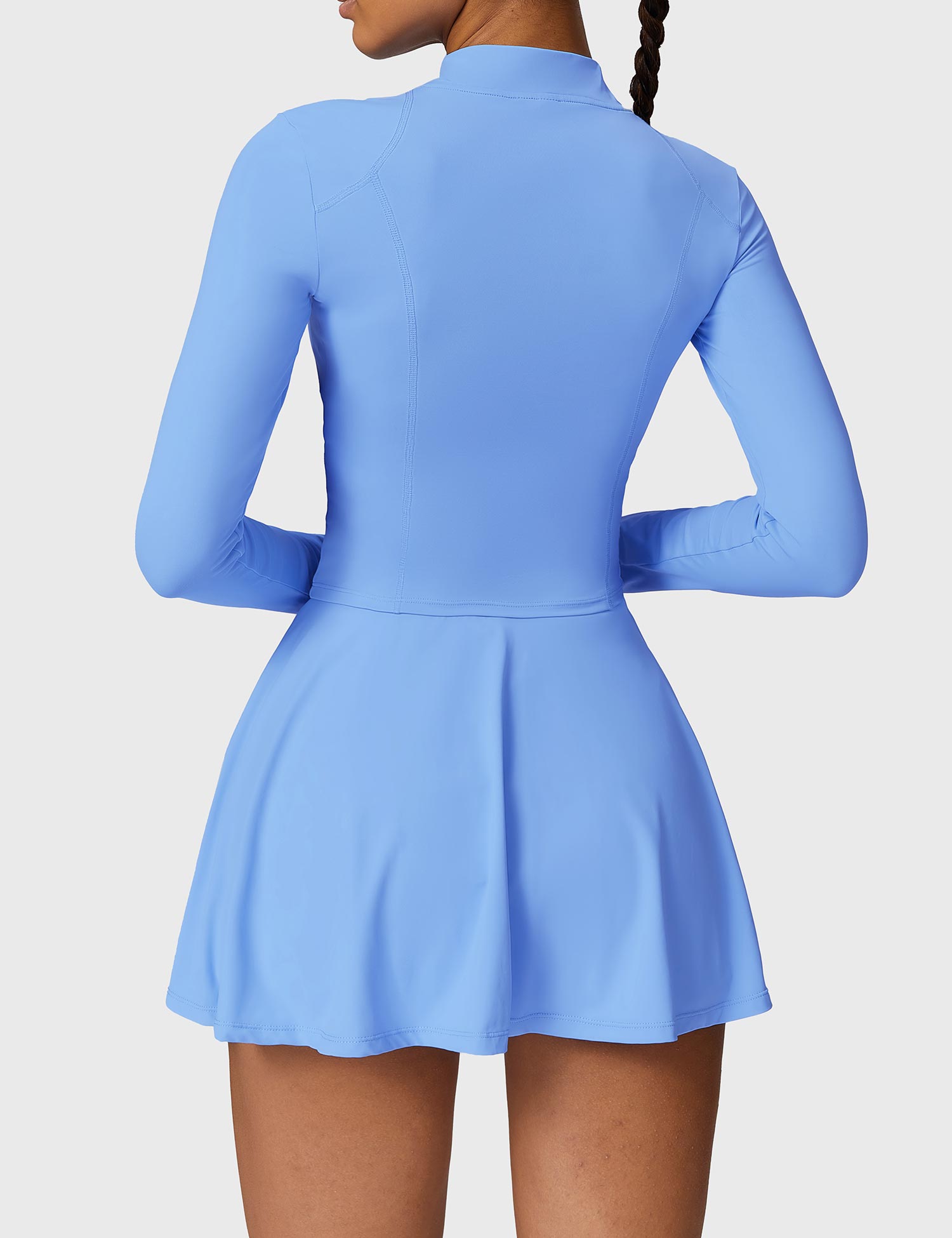 YGLEO Long Sleeve Tennis Skirt Sets