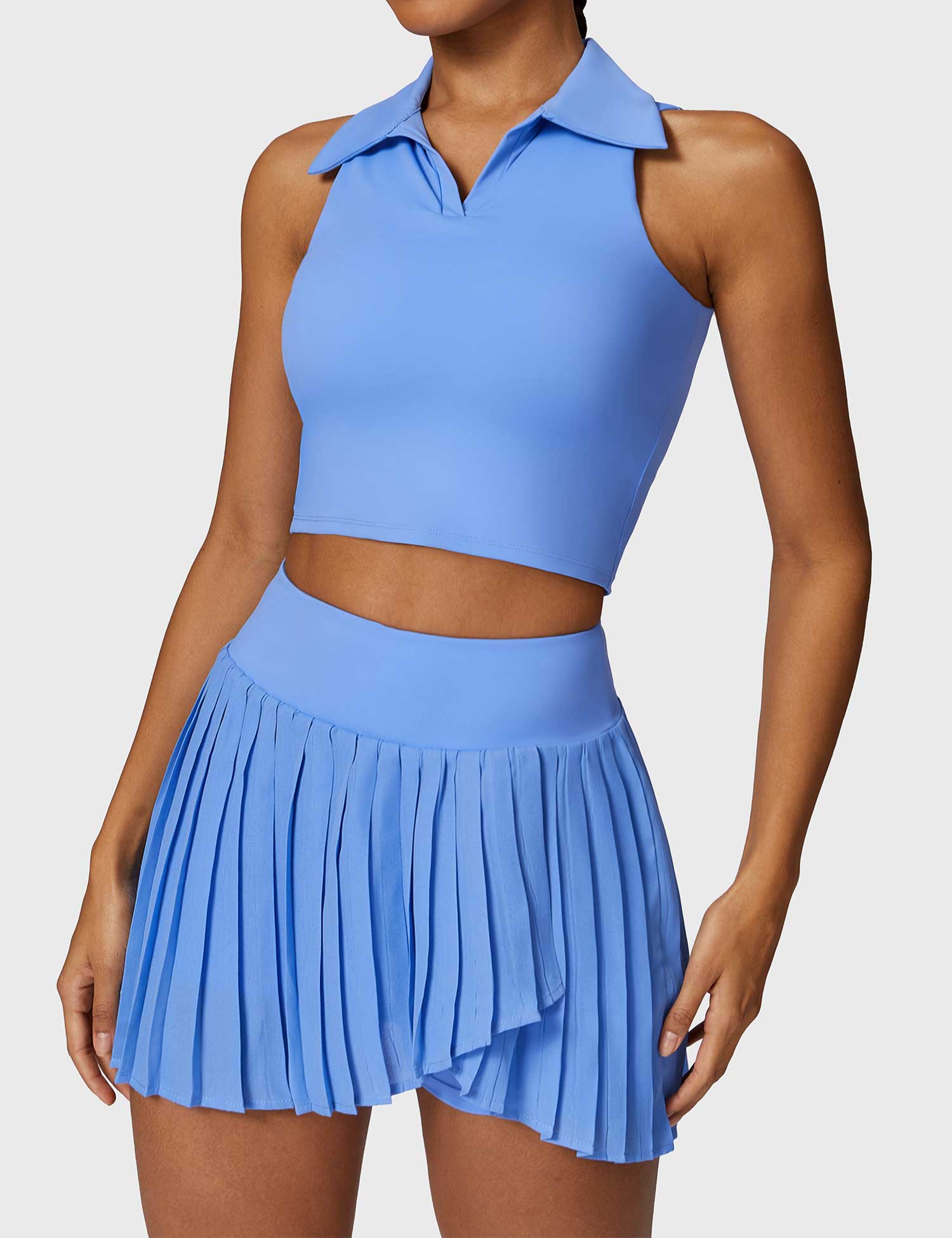 YGLEO Pleated Tennis Skirt