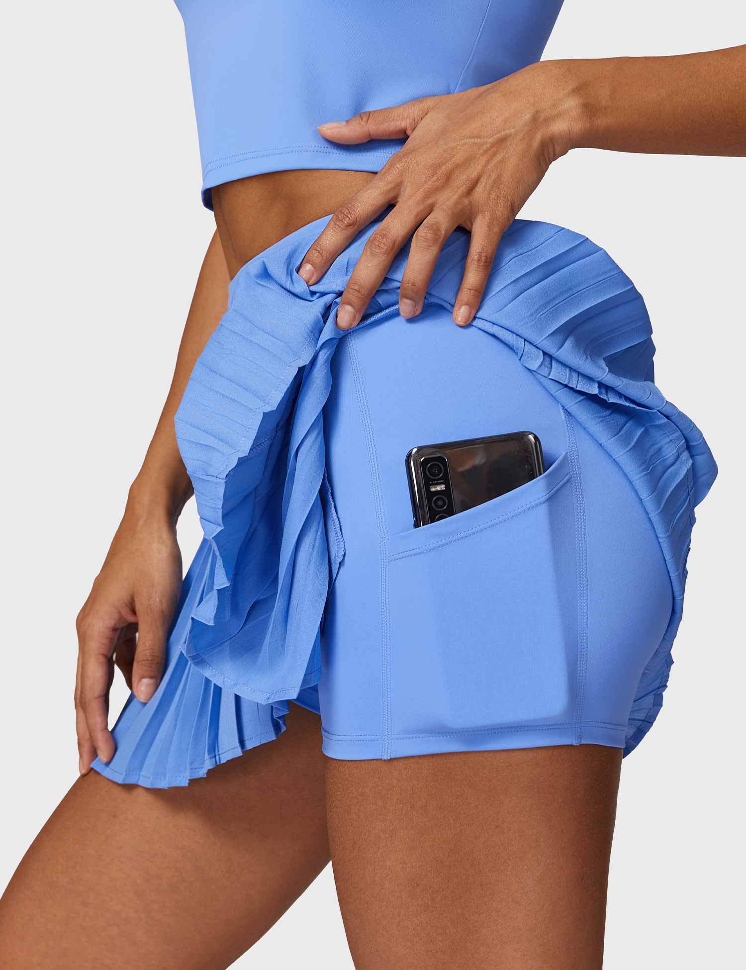 YGLEO Pleated Tennis Skirt