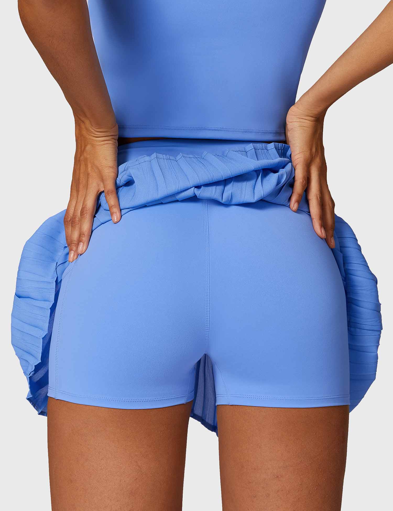 YGLEO Pleated Tennis Skirt