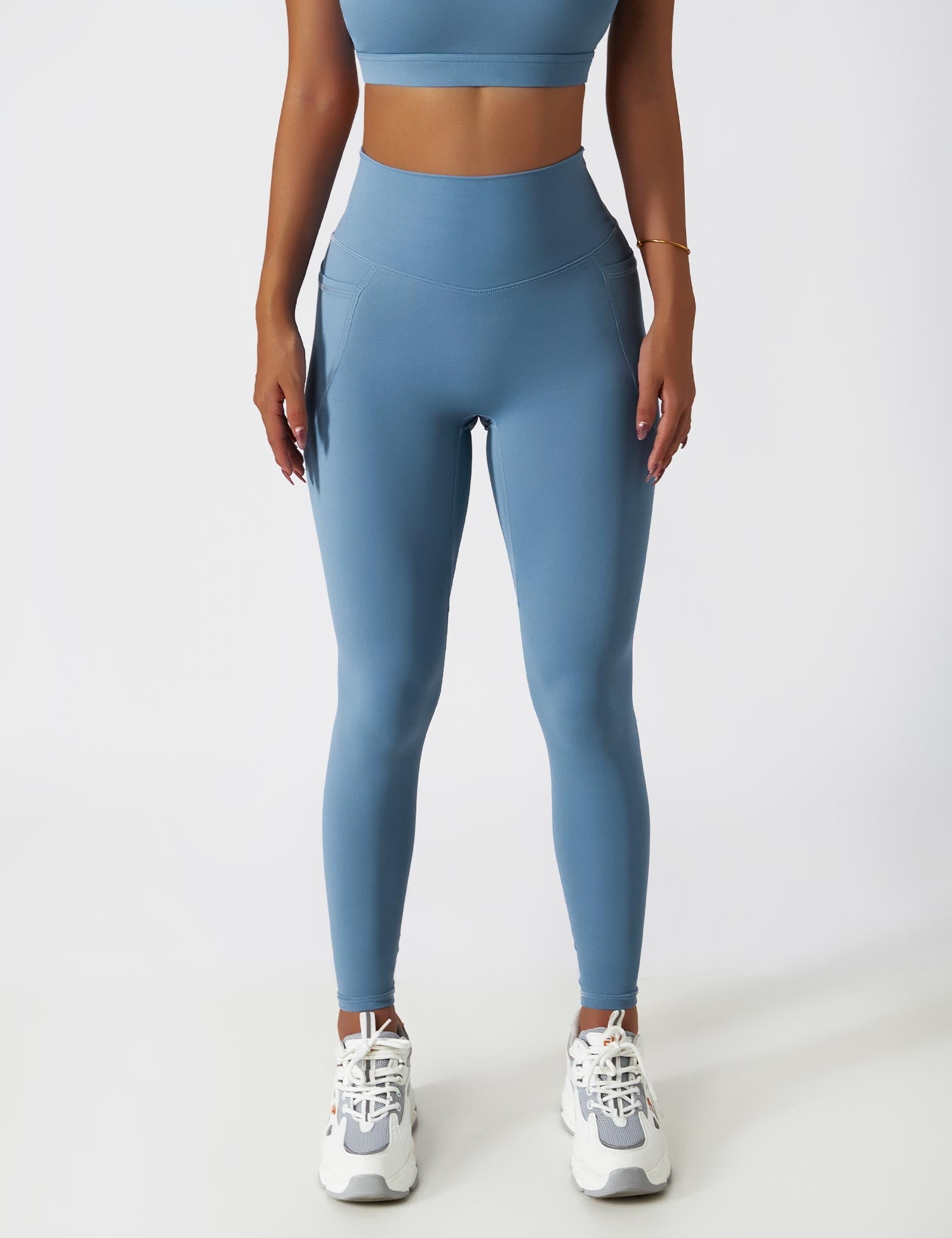 YGLEO One Shoulder Sports Set