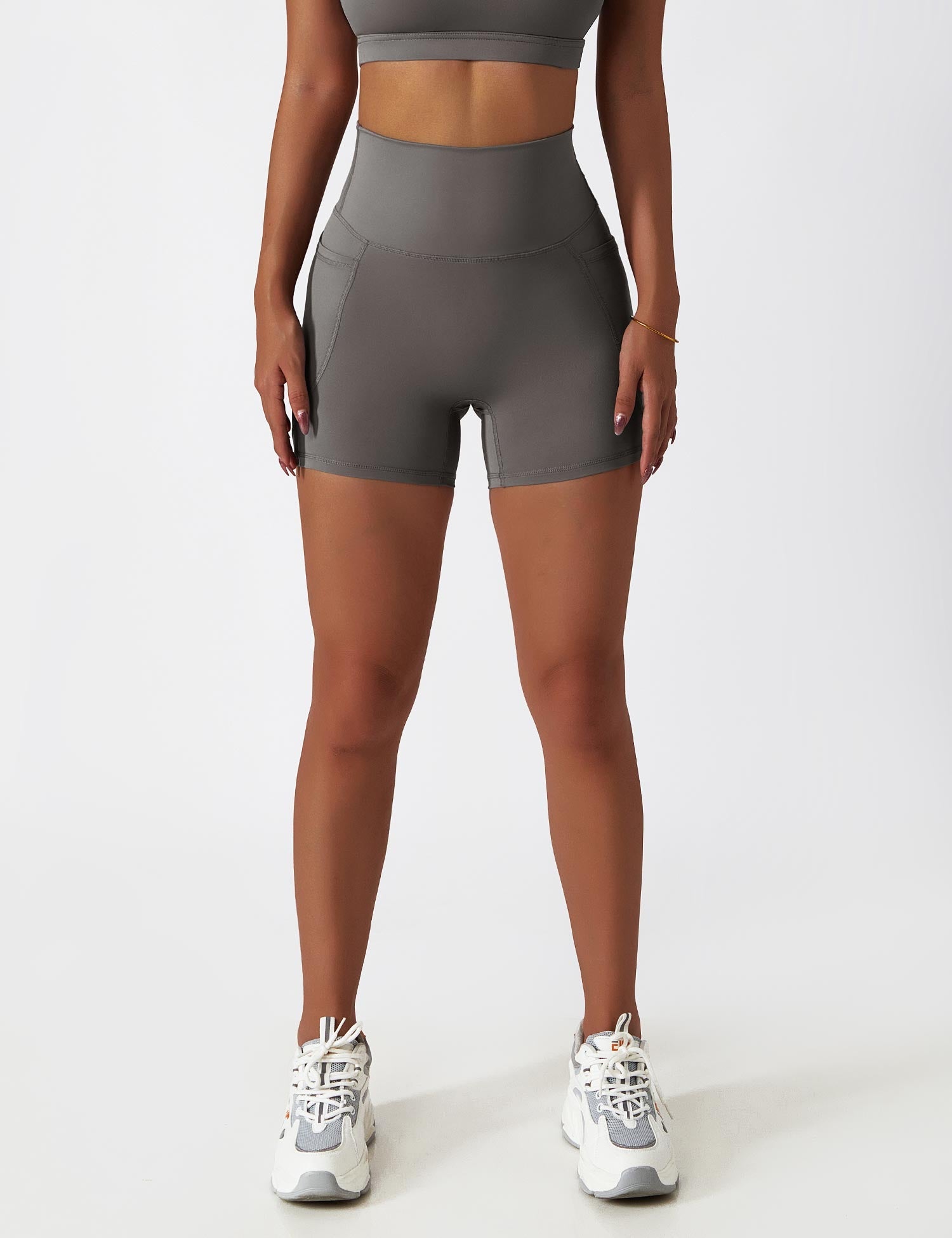 YGLEO One Shoulder Sports Set