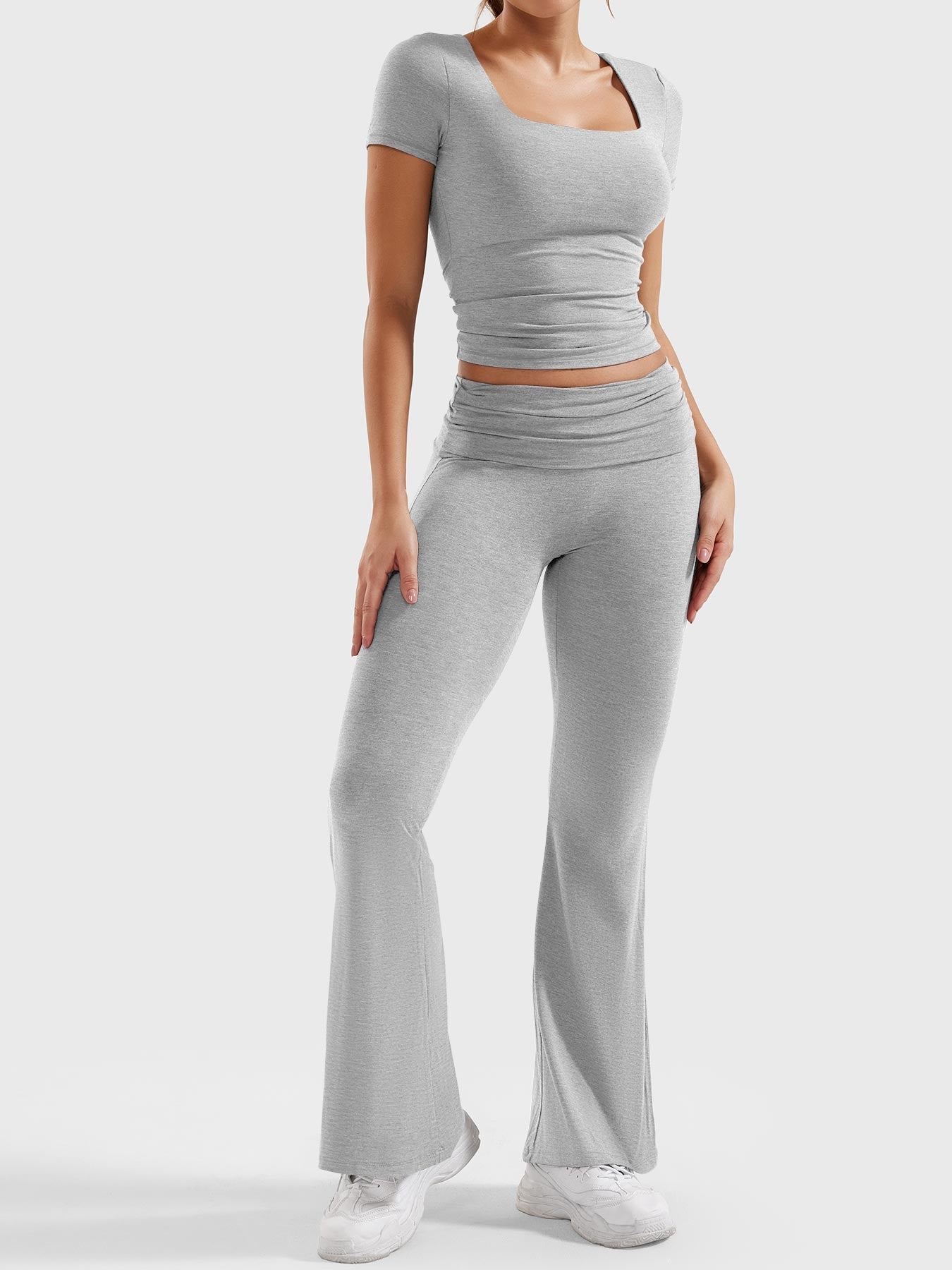 YGLEO Erna Flare Legging Lounge Sets