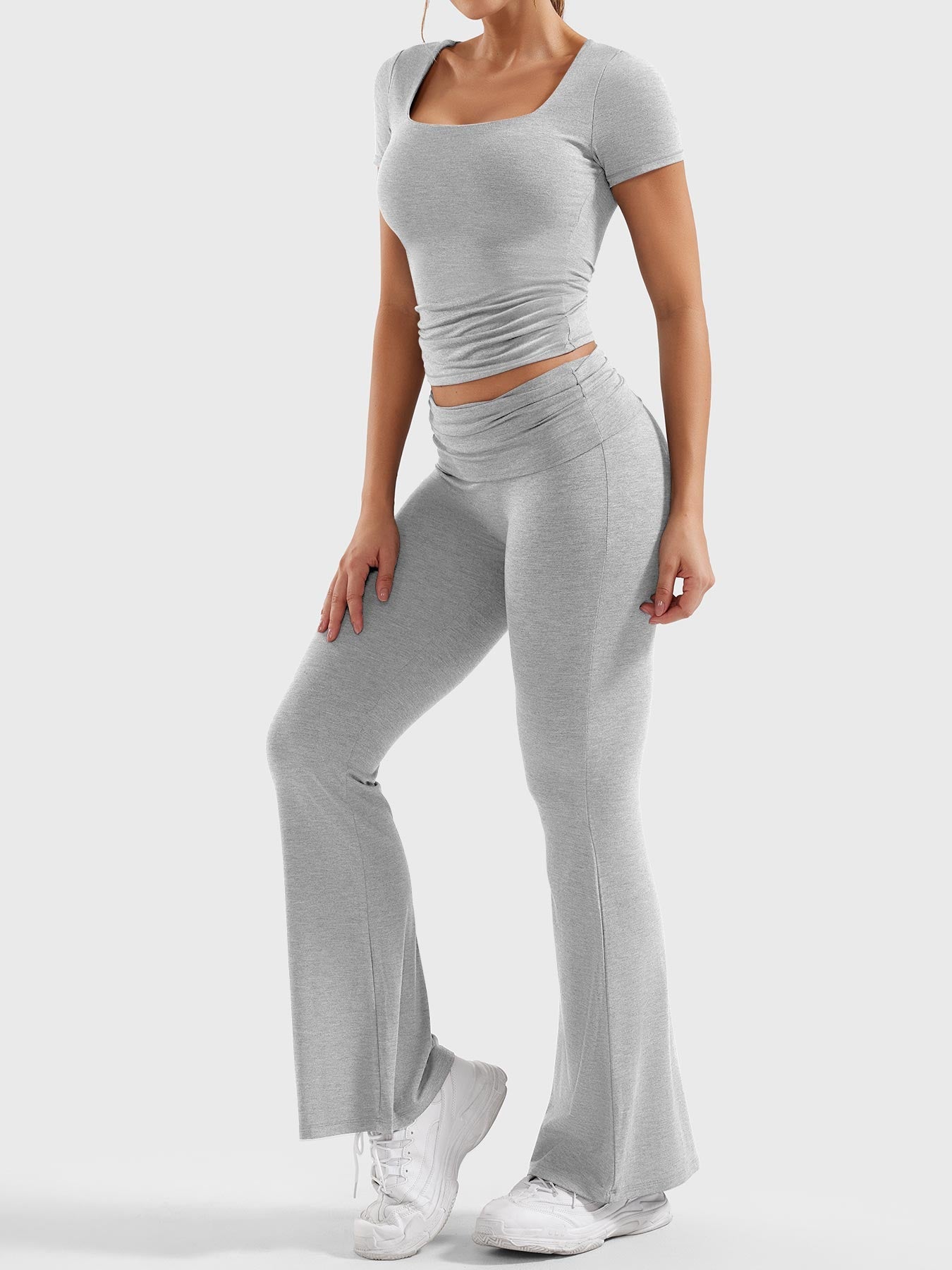 YGLEO Erna Flare Legging Lounge Sets