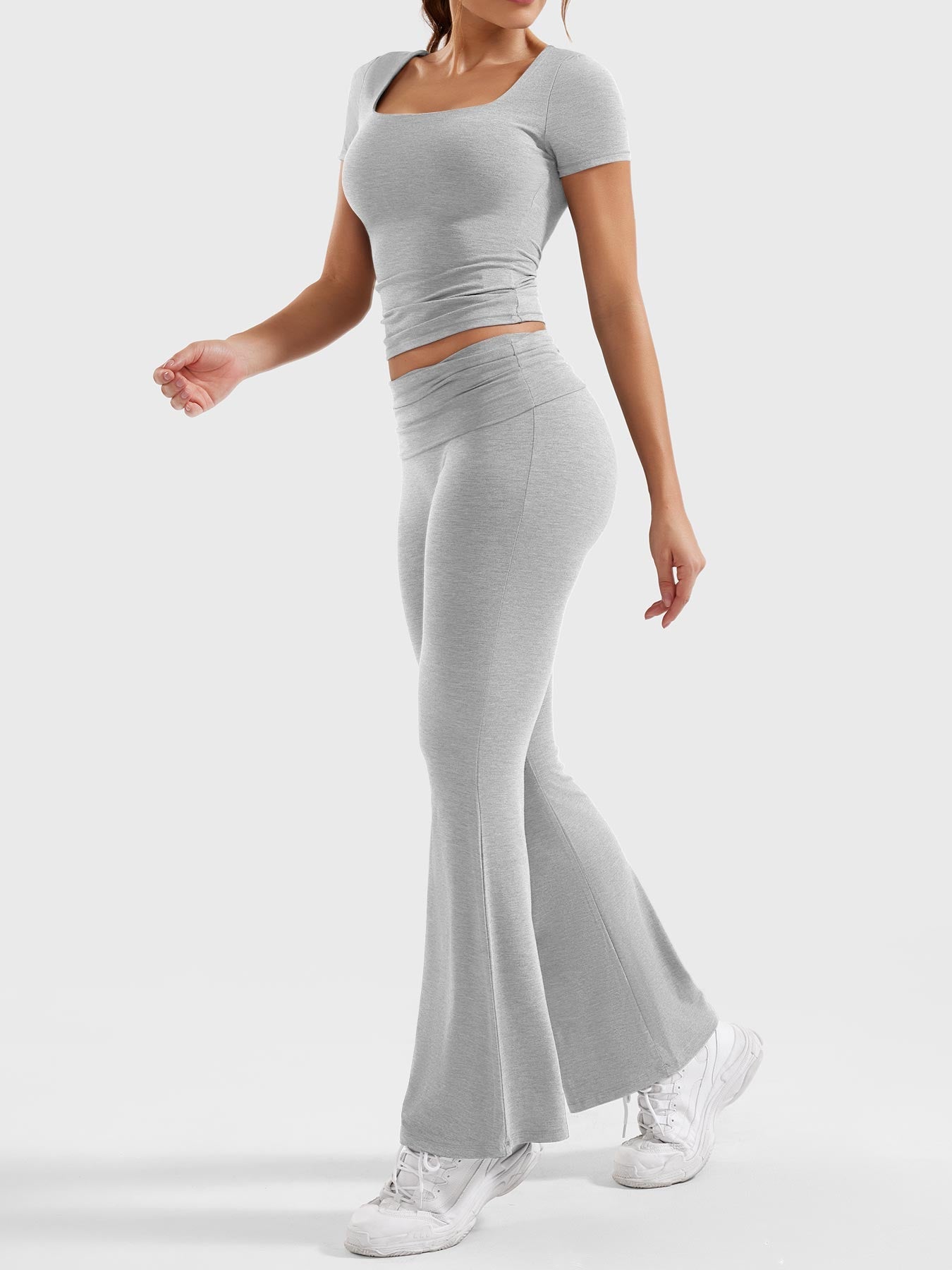 YGLEO Erna Flare Legging Lounge Sets