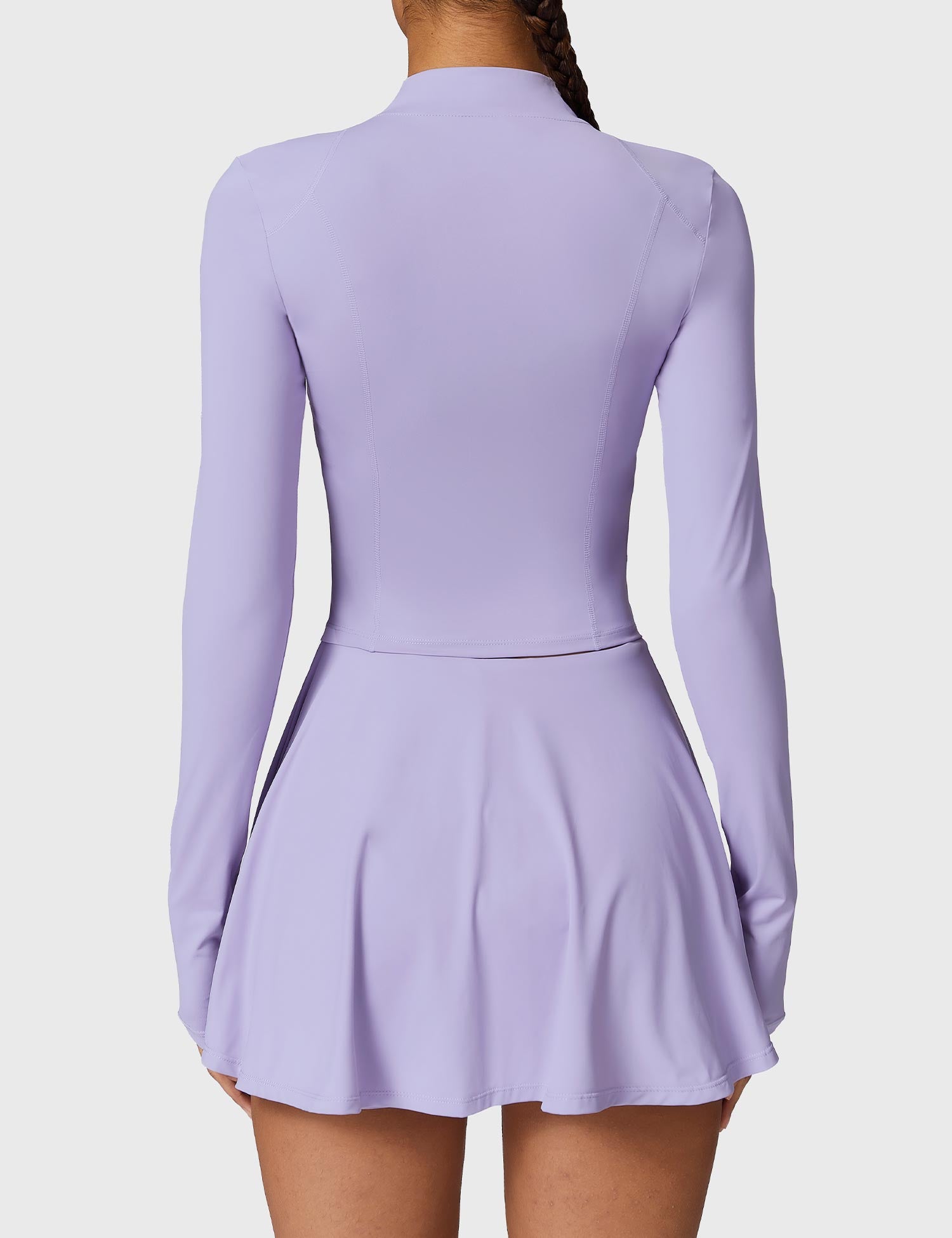 YGLEO Long Sleeve Tennis Skirt Sets