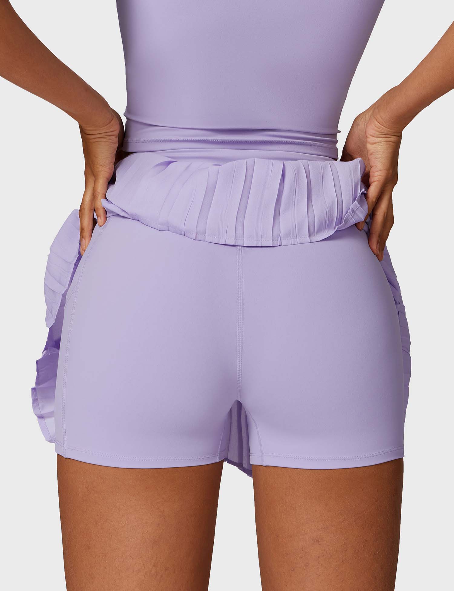 YGLEO Crop Top Tennis Skirt Sets