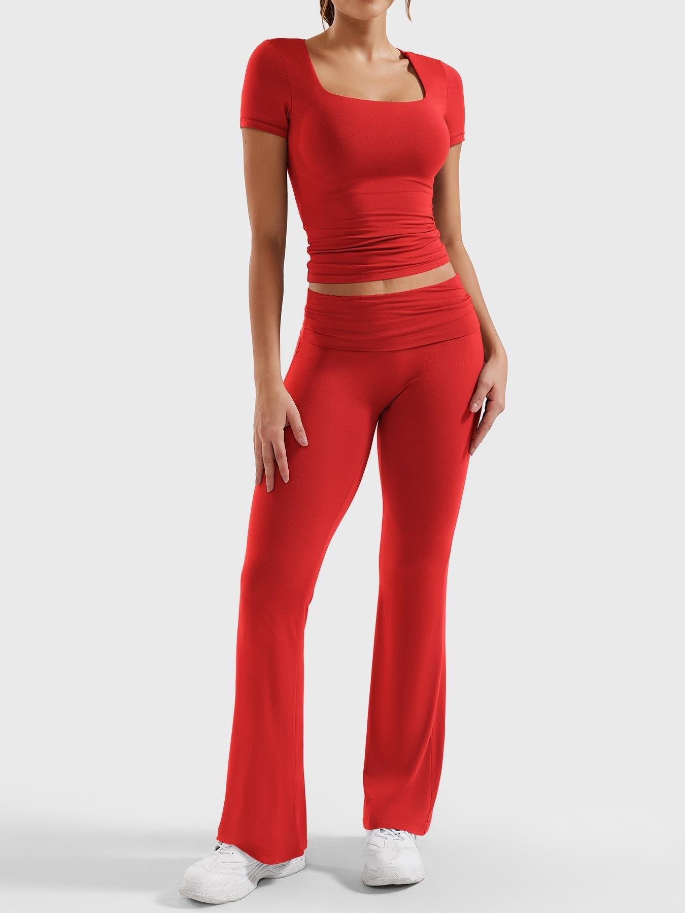 YGLEO Erna Flare Legging Lounge Sets