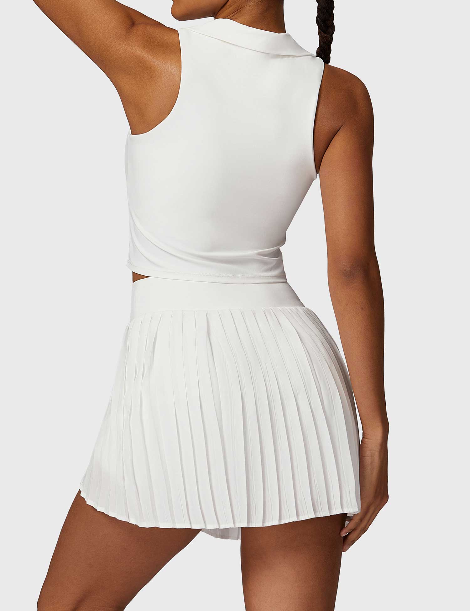 YGLEO Pleated Tennis Skirt