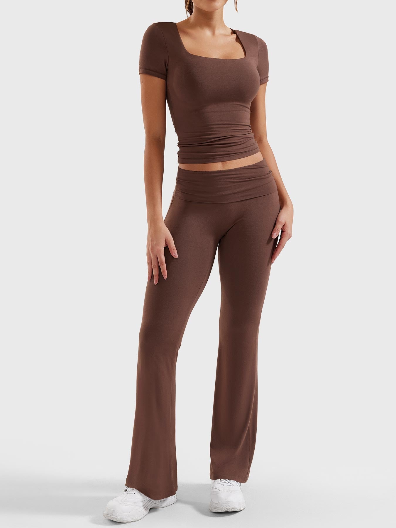 YGLEO Erna Flare Legging Lounge Sets