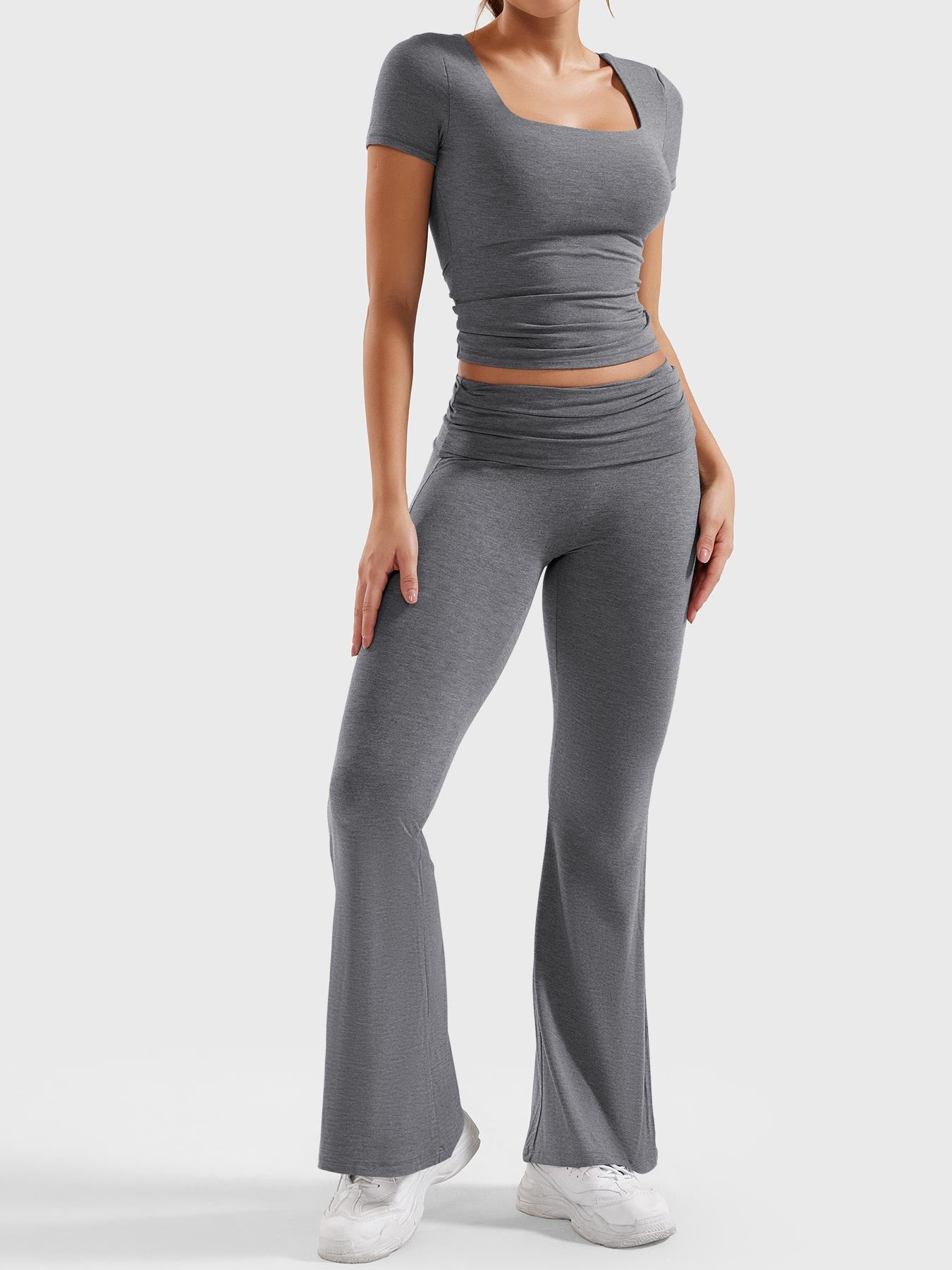 YGLEO Erna Flare Legging Lounge Sets