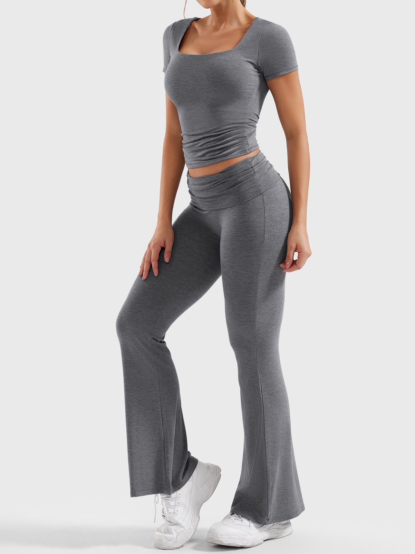 YGLEO Erna Flare Legging Lounge Sets