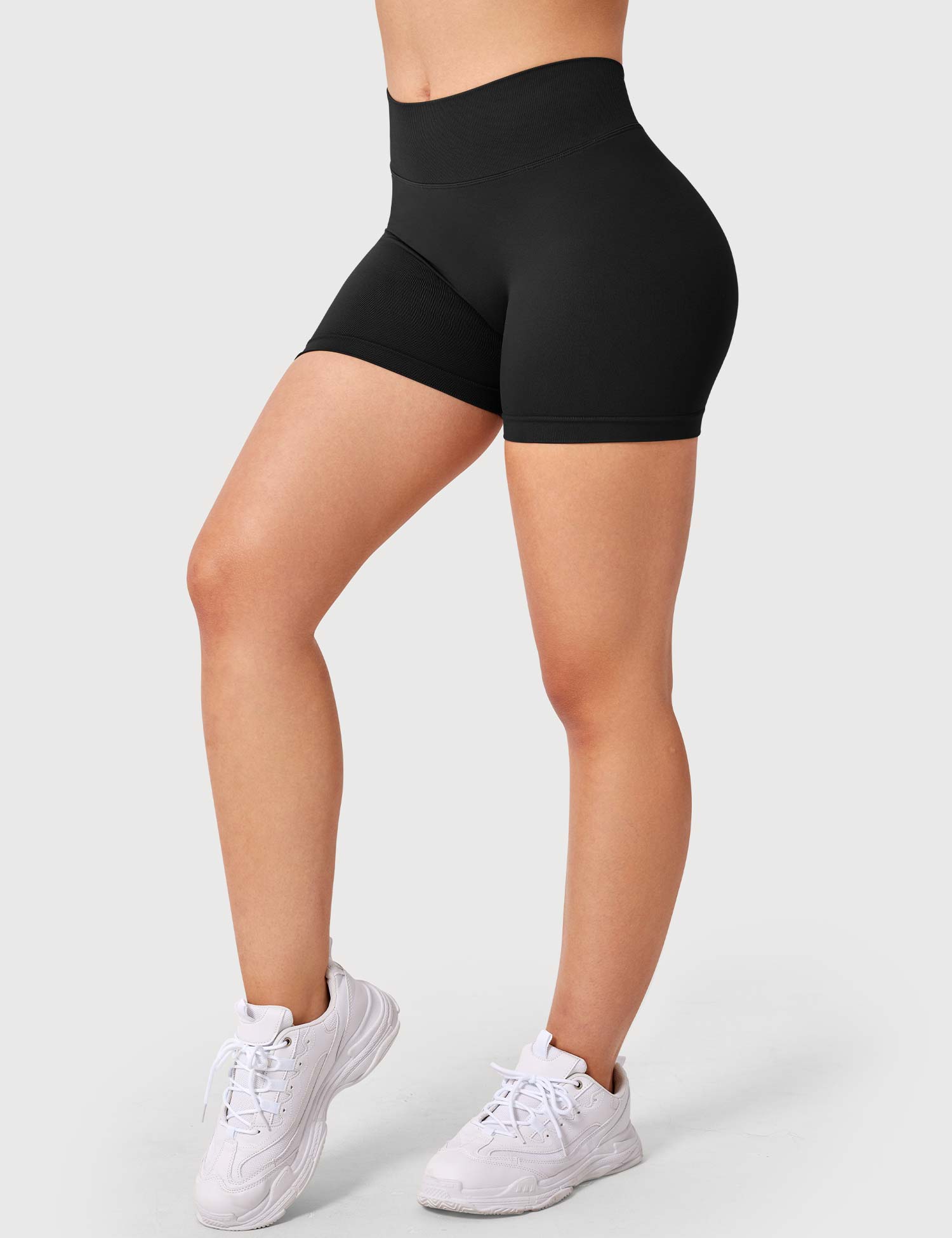 YGLEO V Cross Liz Seamless Shorts 3.6"