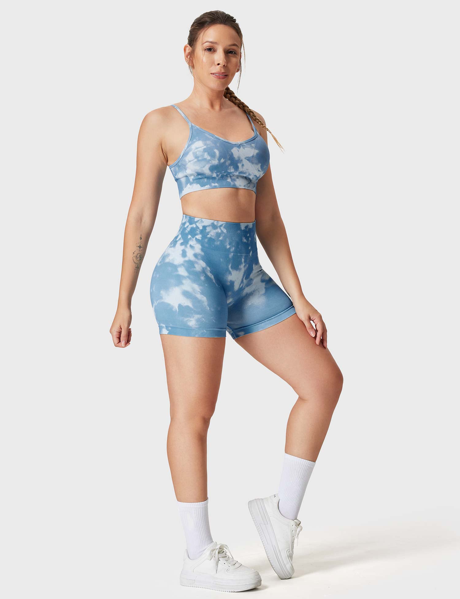 YGLEO Seamless Print Jada Shorts
