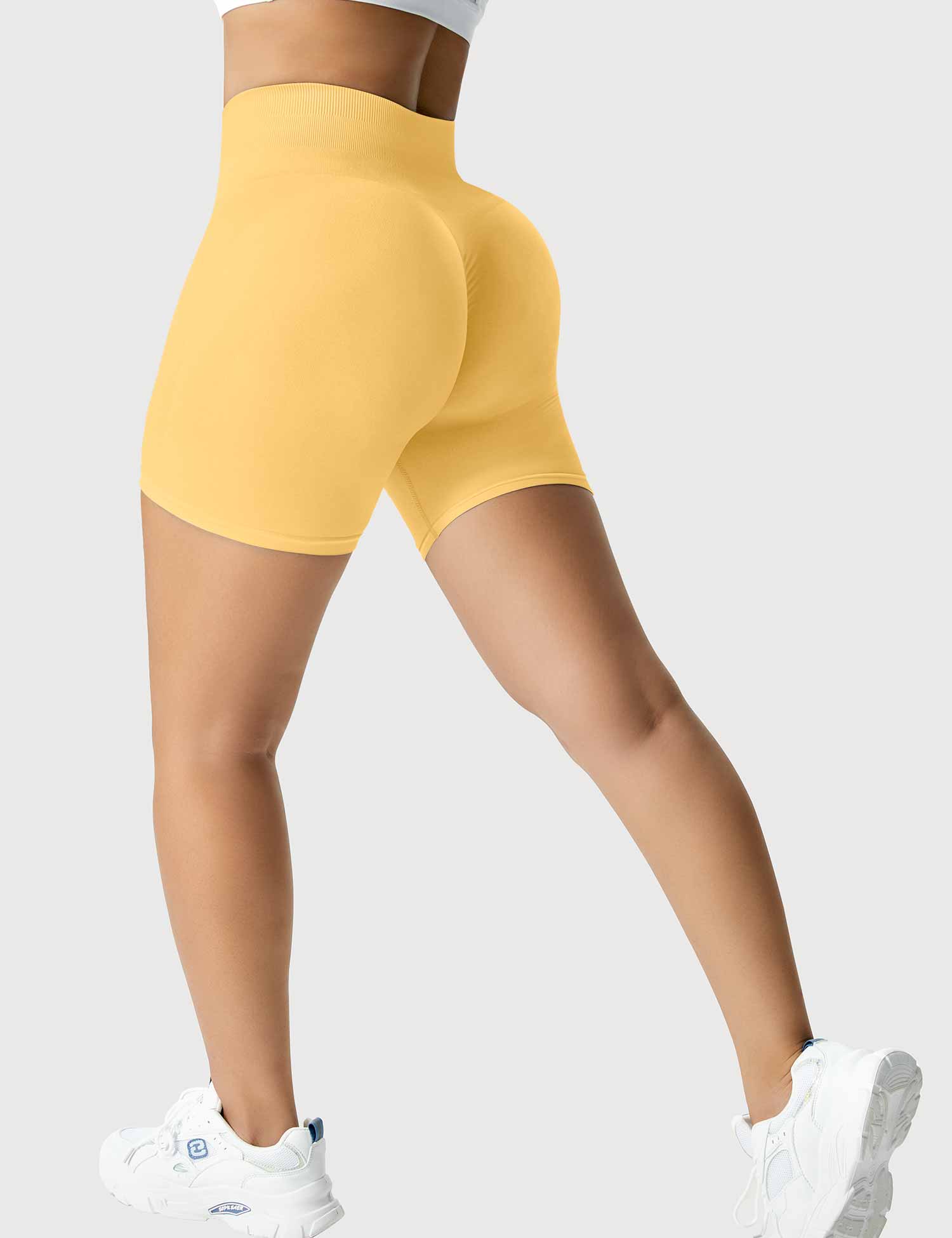 YGLEO Light Color Amplify Seamless Shorts