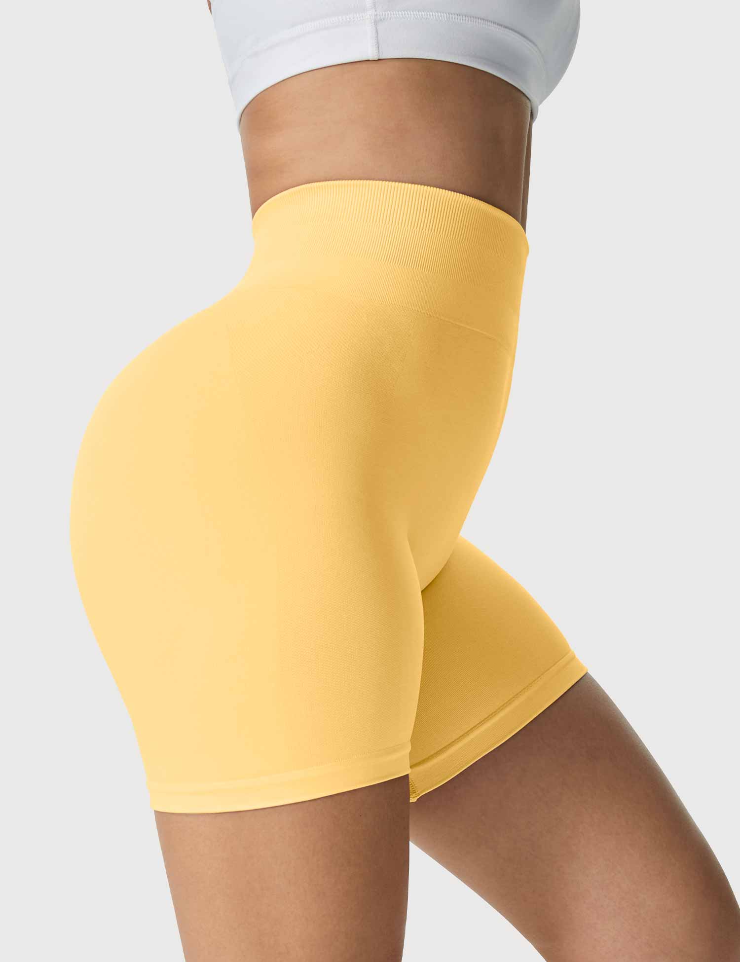 YGLEO Light Color Amplify Seamless Shorts