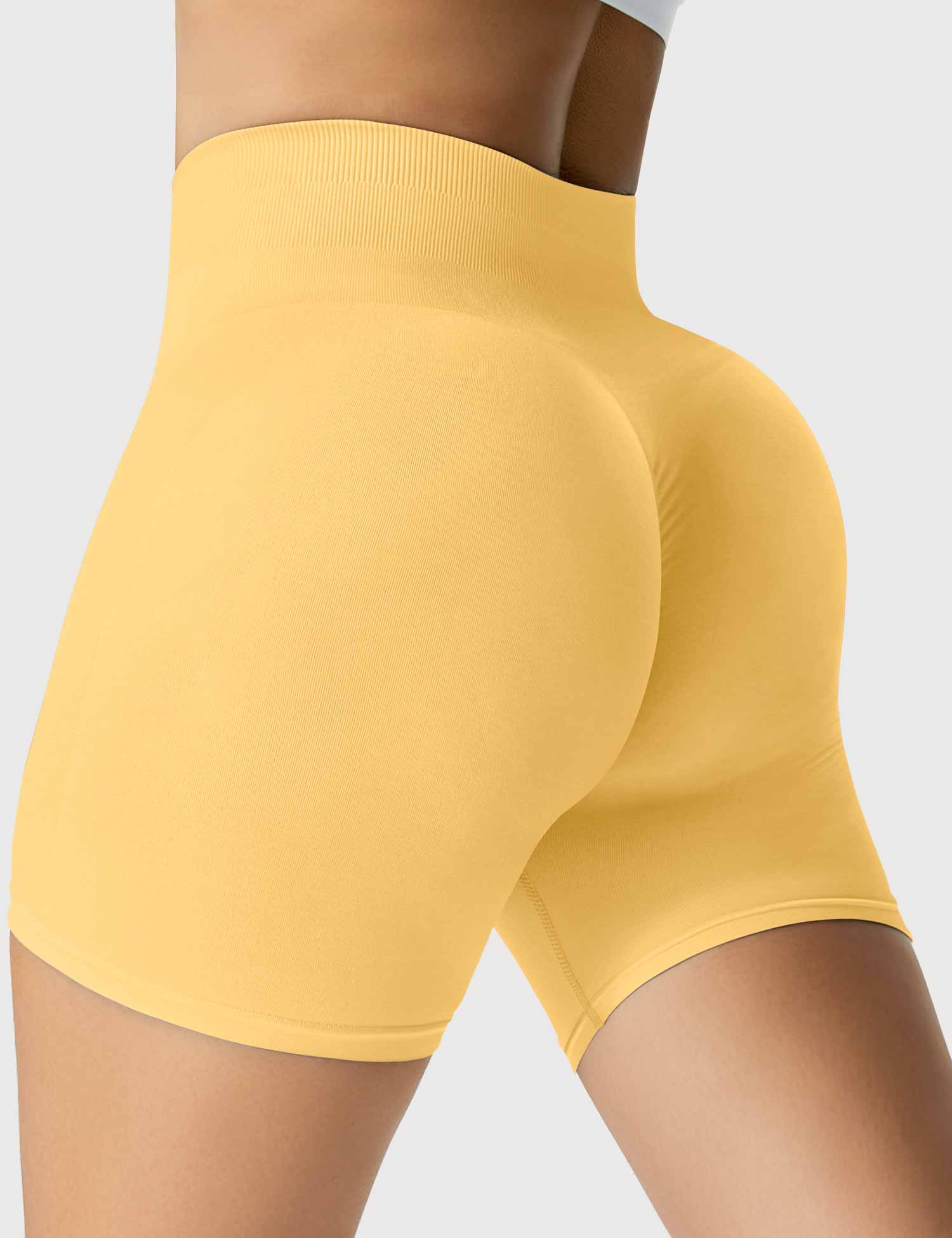 YGLEO Light Color Amplify Seamless Shorts