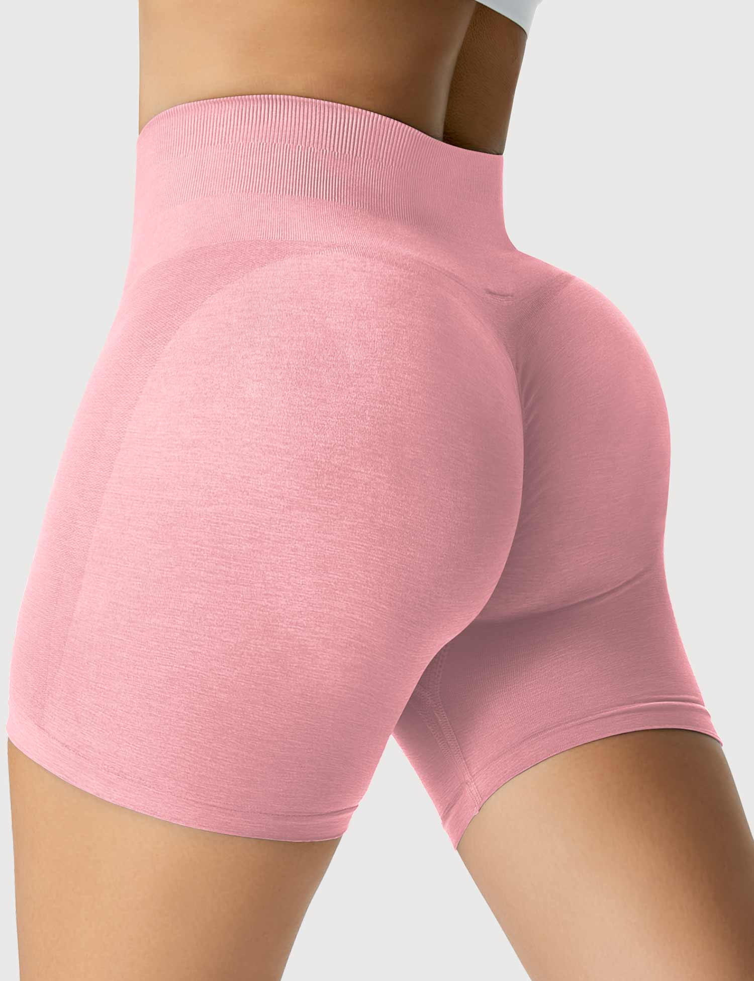YGLEO Light Color Amplify Seamless Shorts