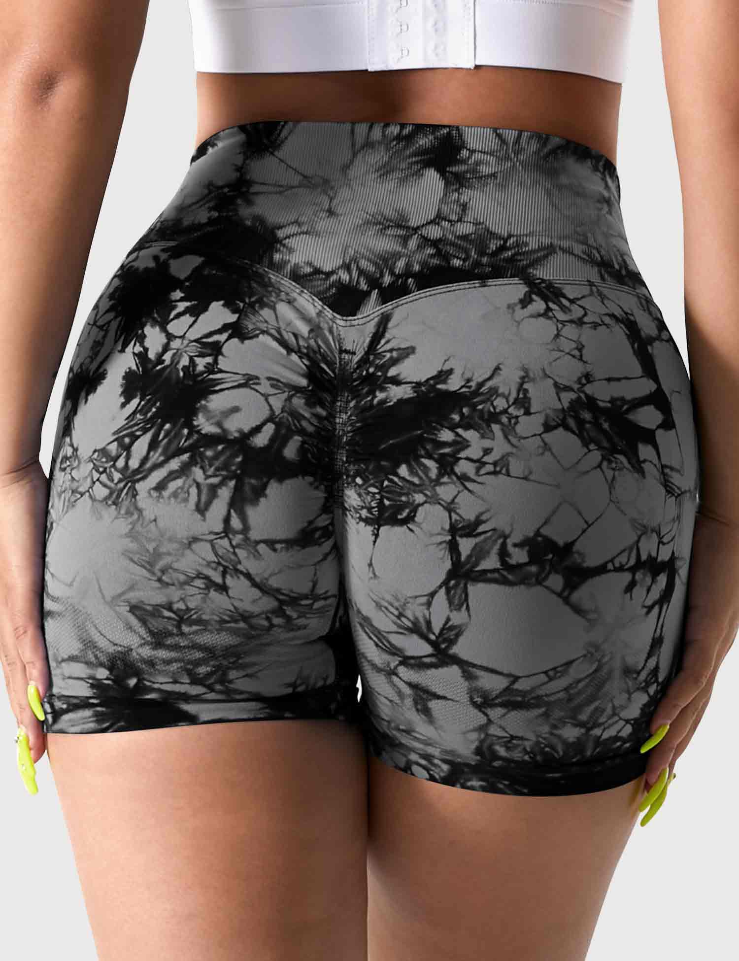 YGLEO 3.6"Professional Tie Dye Shorts